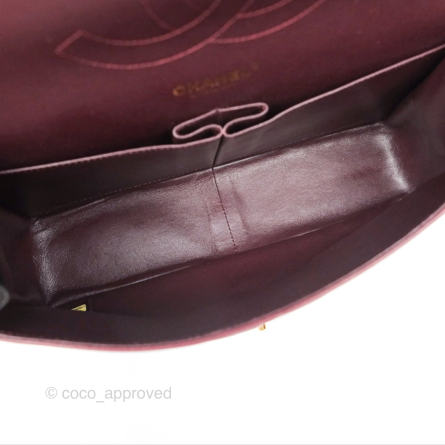Chanel Jumbo Double Flap Burgundy Lambskin Gold Hardware