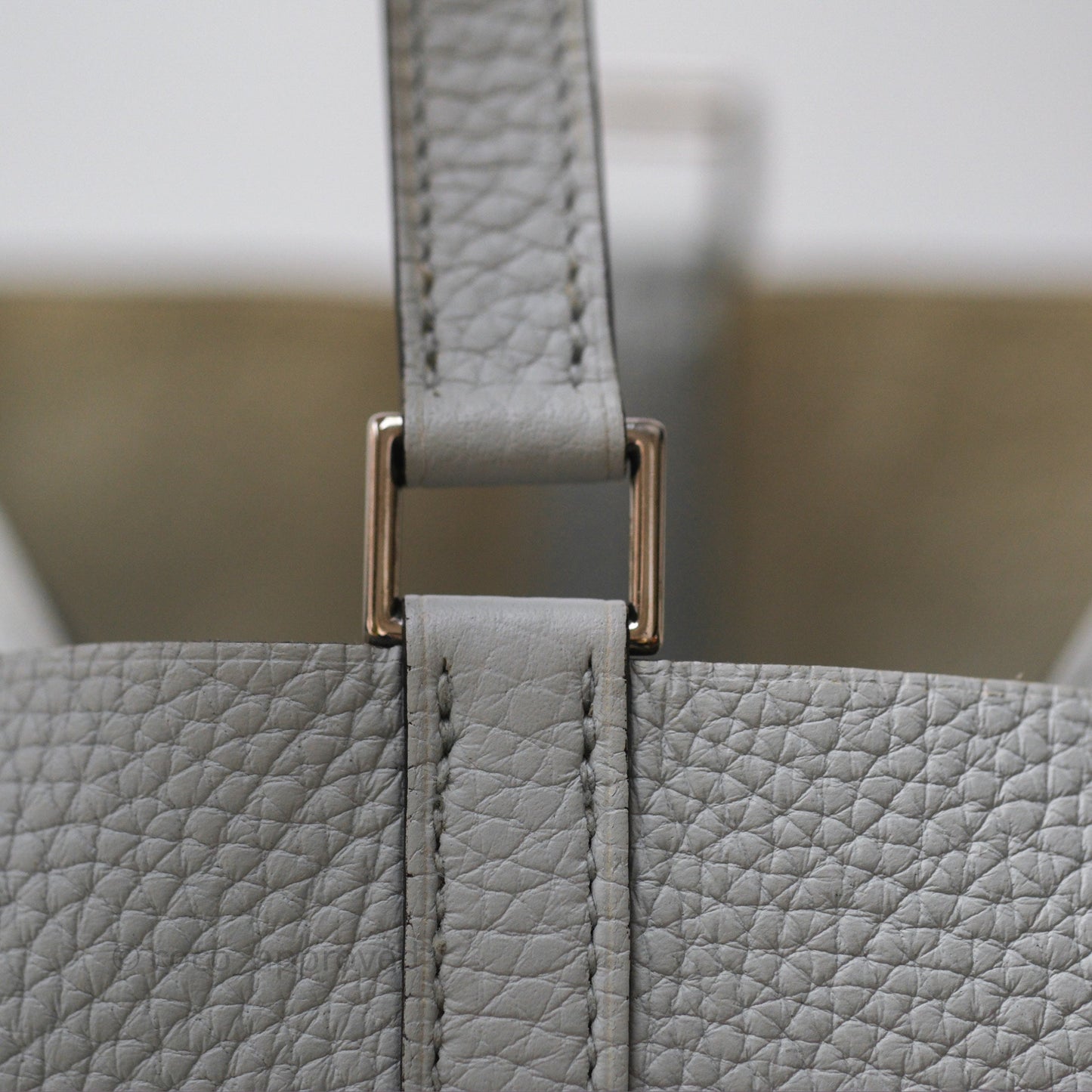 Hermès Picotin Lock 22 Bleu Pale 08 Clemence Palladium Hardware