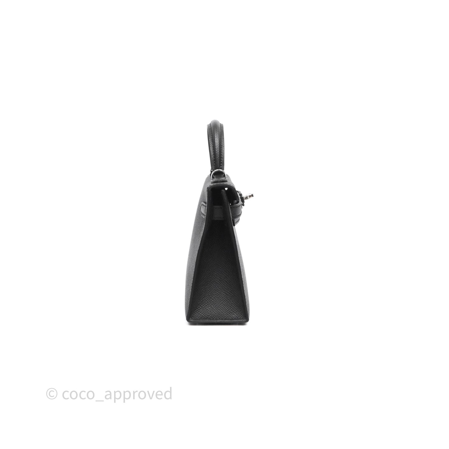 Hermès Mini Kelly Black Noir 89 Epsom Palladium Hardware