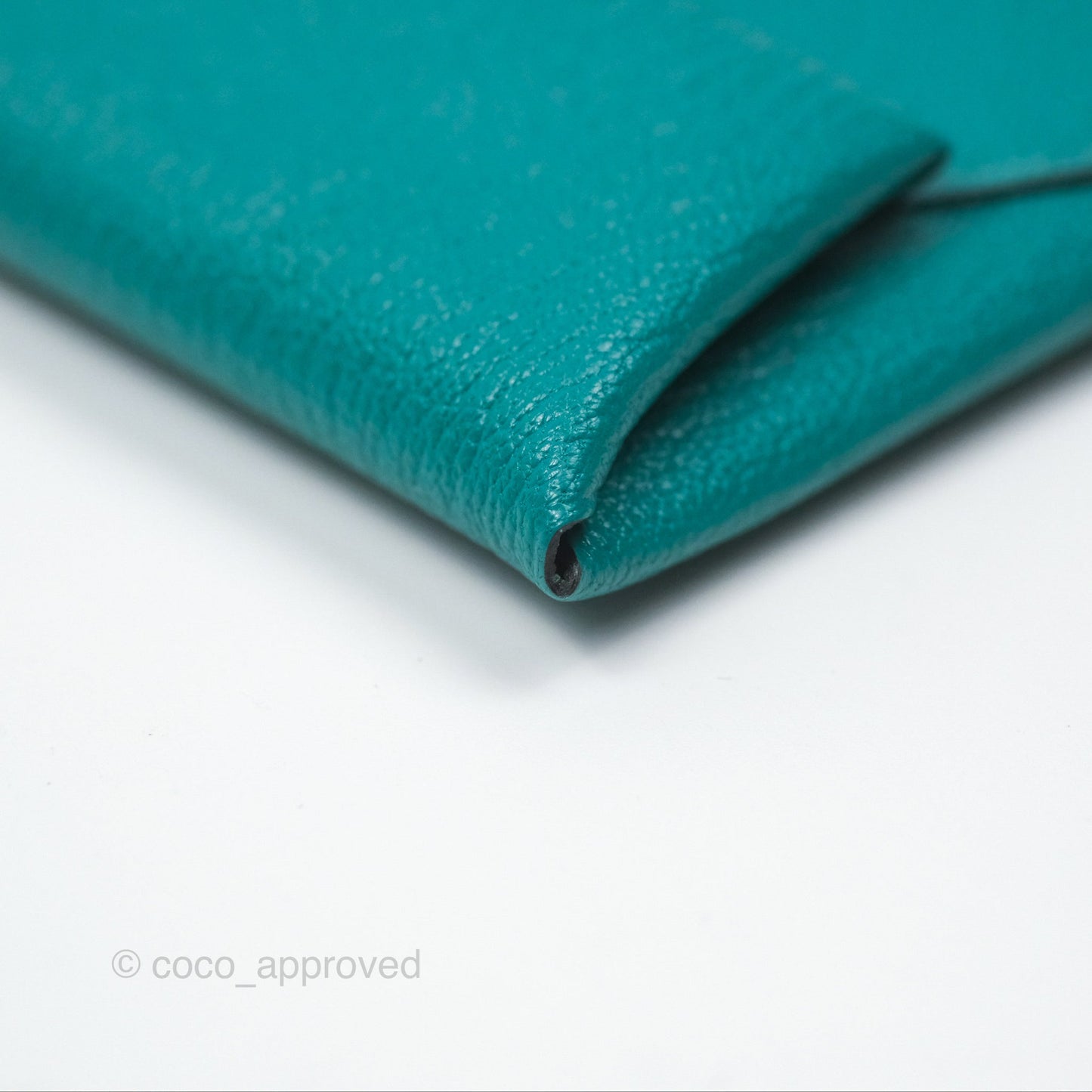 Hermès Bastia Coin Purse Green Chevre Mysore