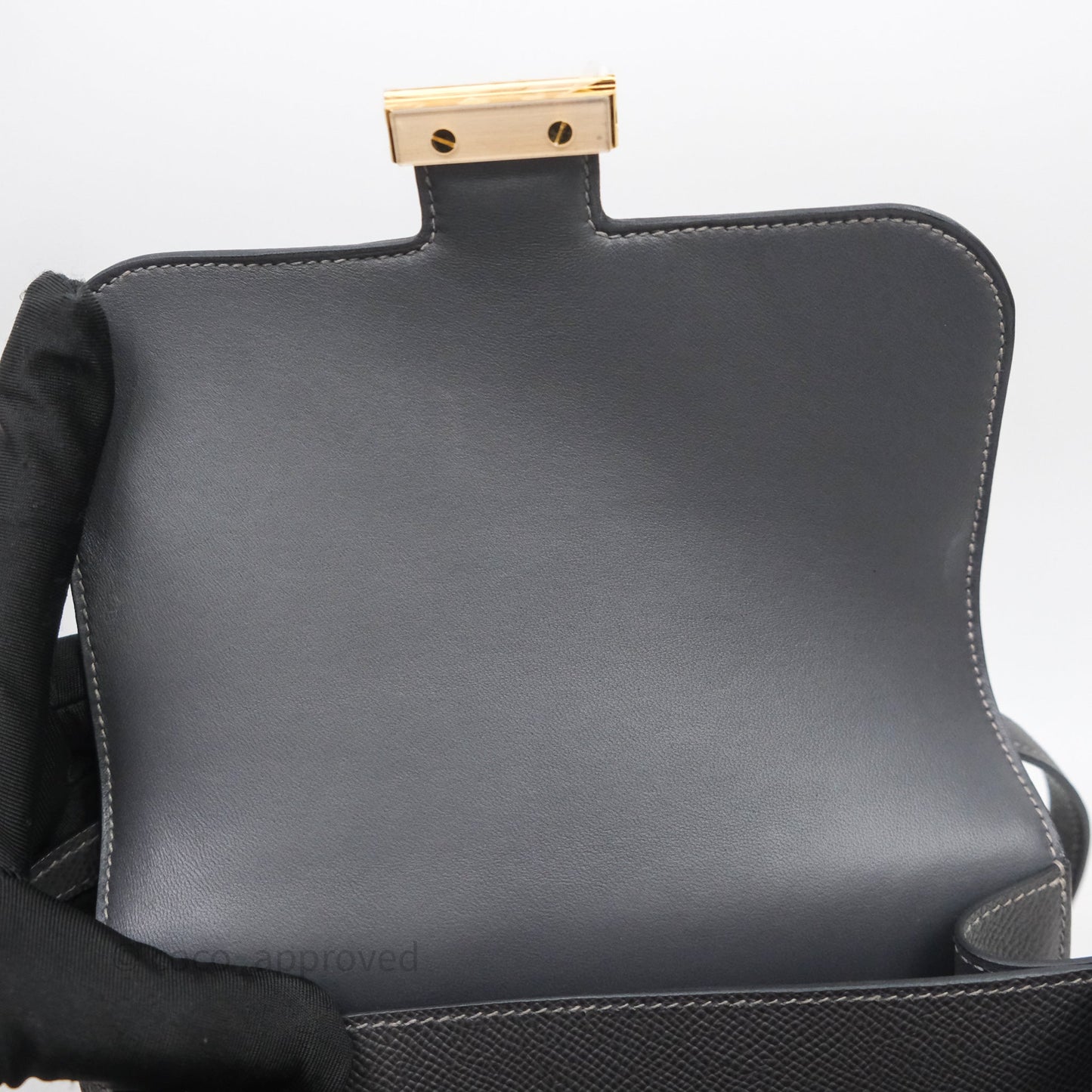 Hermès Constance Mini 18cm Graphite 88 Epsom Gold Hardware
