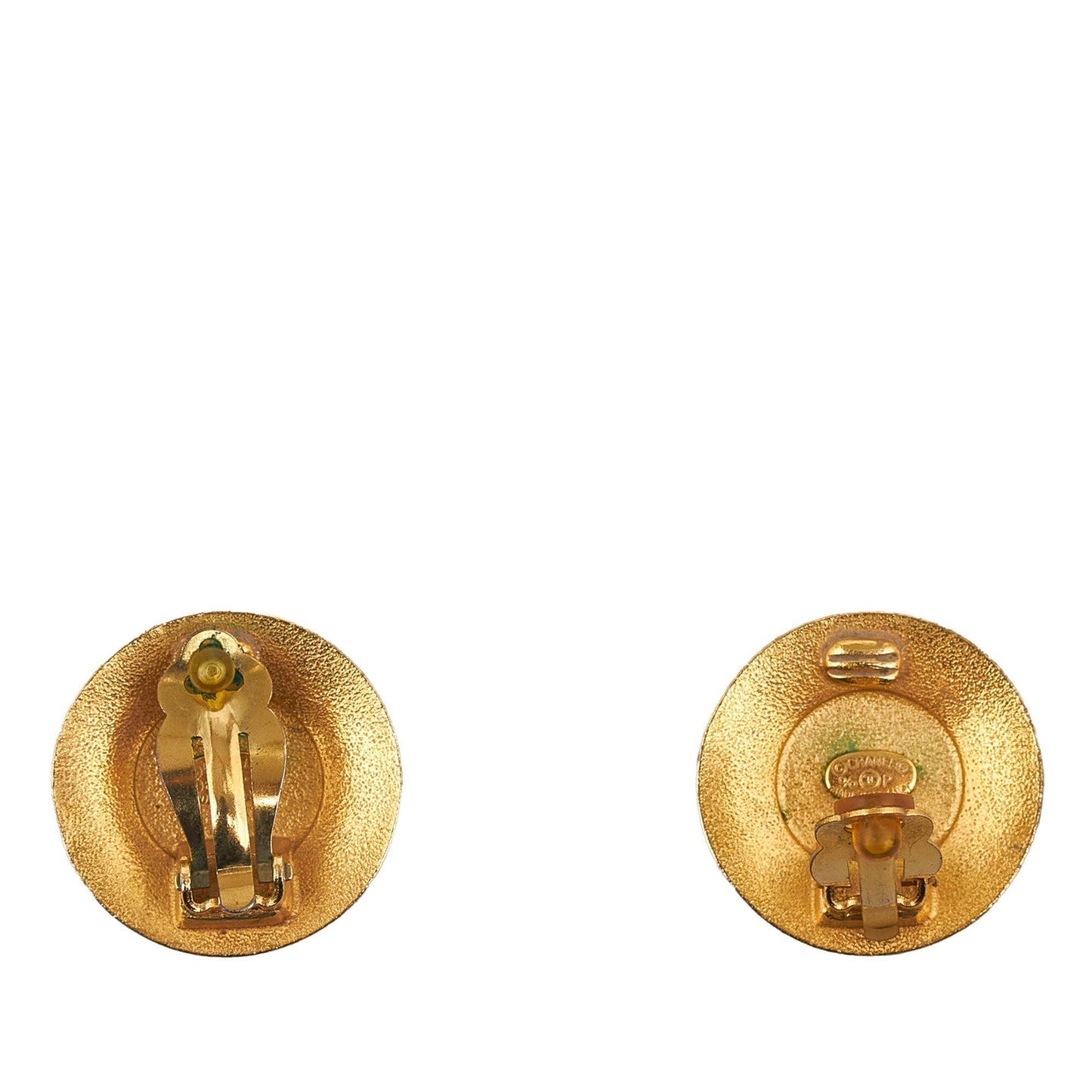 Luxury Chanel Enamel CC Clip-On Earrings Costume Earrings