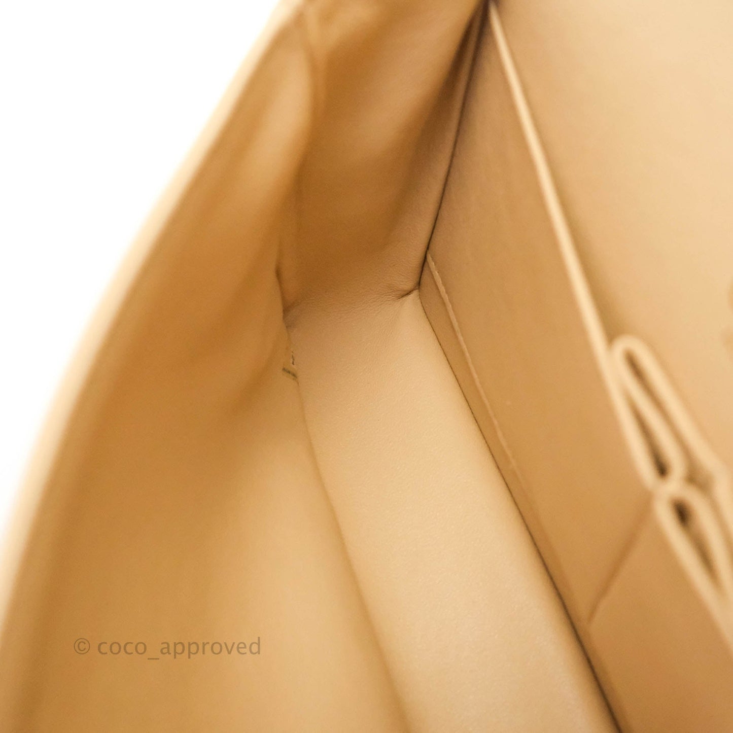Chanel Classic M/L Medium Double Flap Beige Caviar Gold Hardware