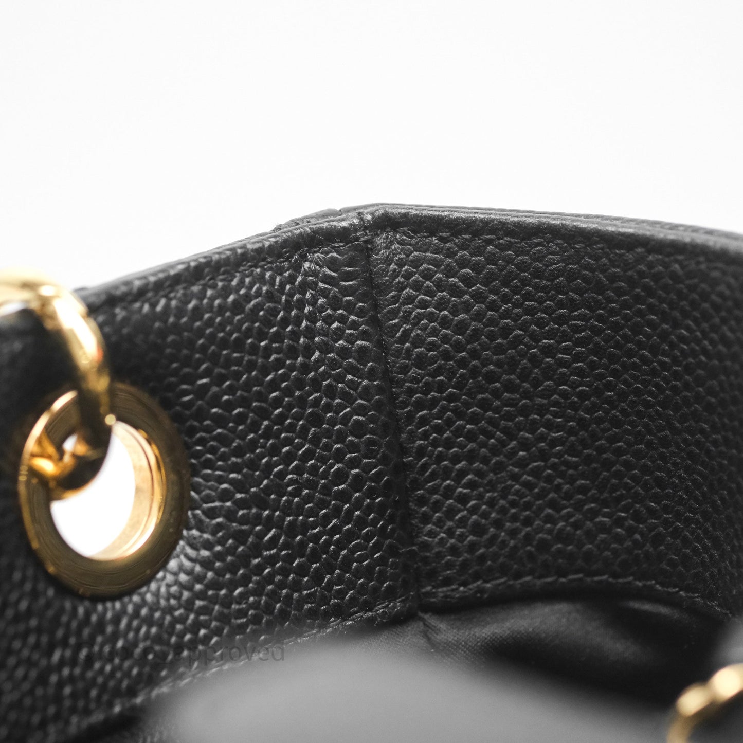 Chanel Vertical GST Black Caviar Gold Hardware