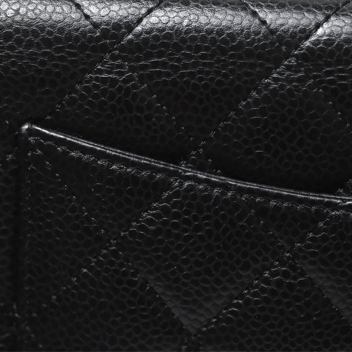 Chanel Quilted WOC Black Caviar Silver Hardware