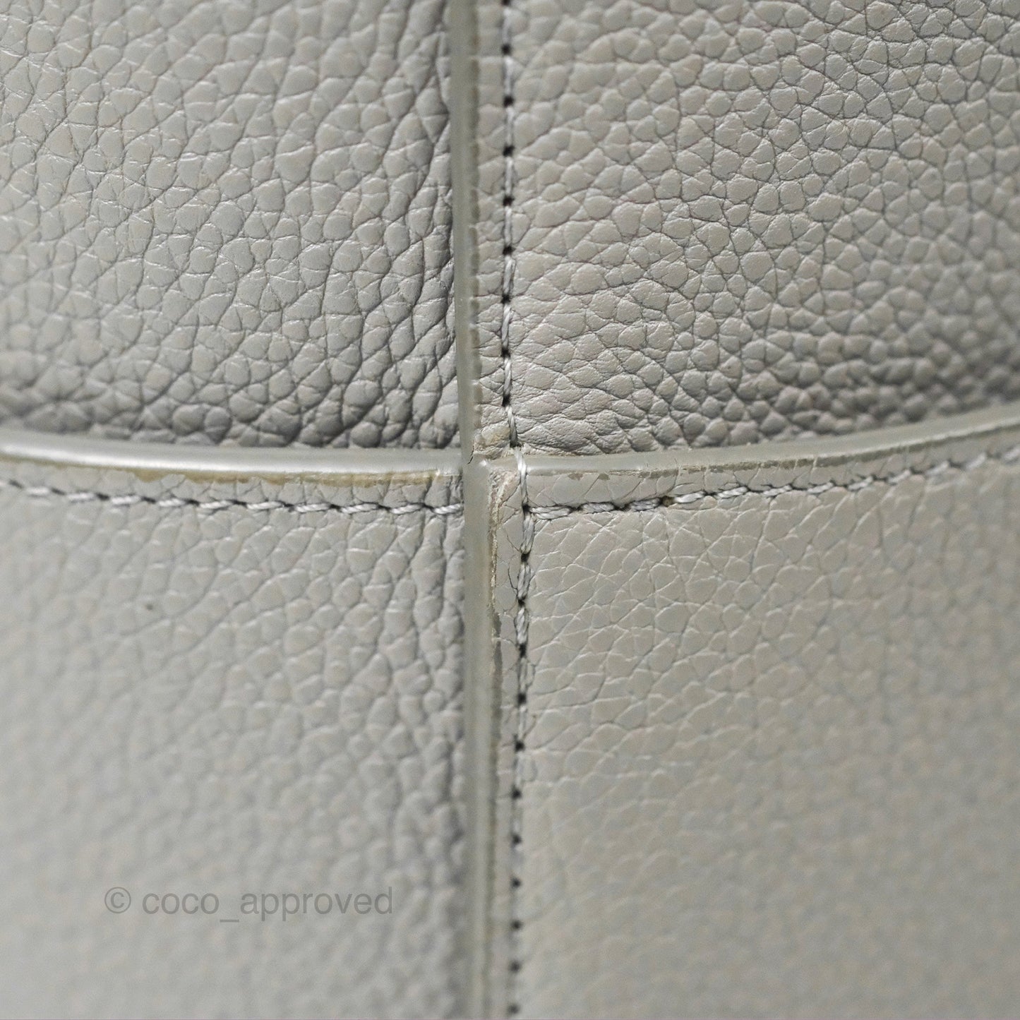 Celine Sangle Bucket Bag Grained Calfskin Grey
