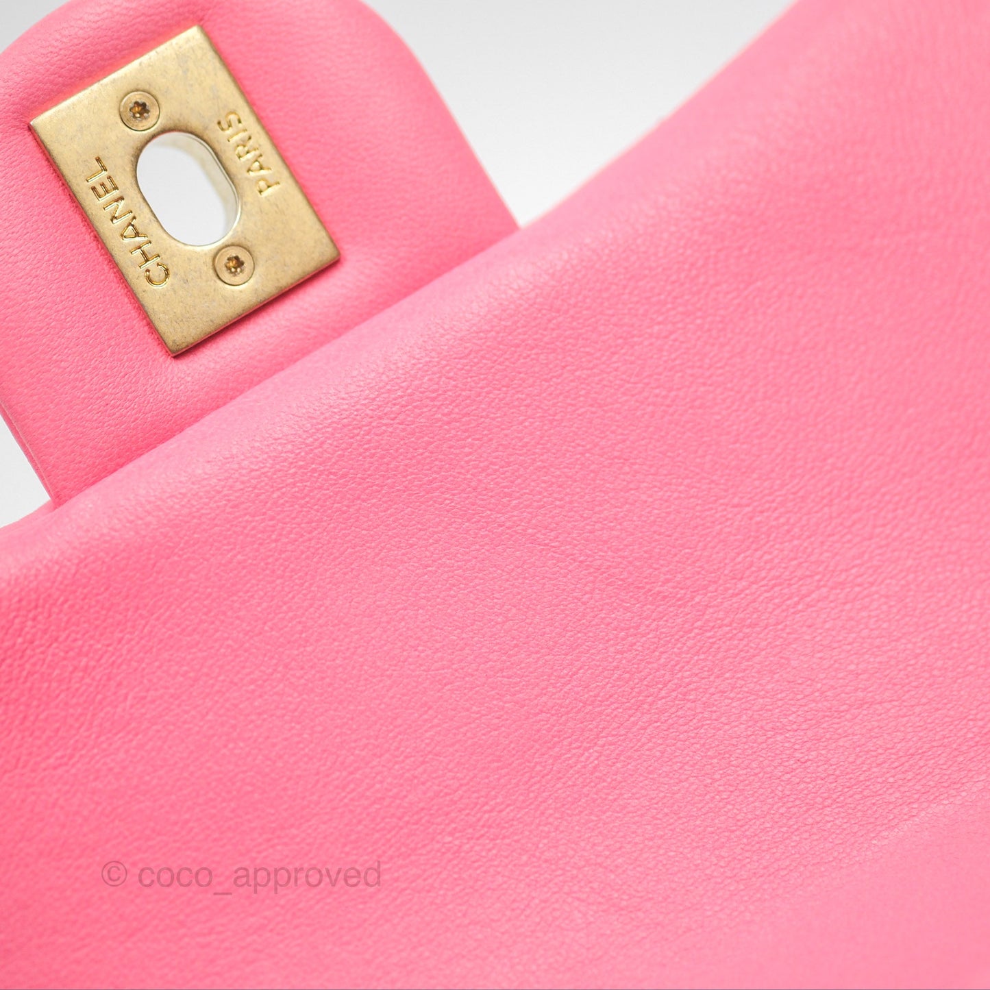 Chanel Quilted Mini CC Funky Town Flap Pink Lambskin Aged Gold Hardware