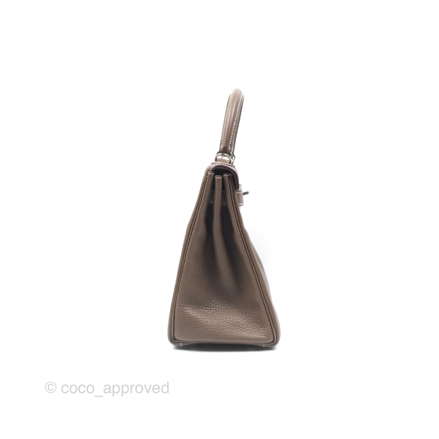 Hermès Kelly 28 Retourne Etoupe 18 Clemence Palladium Hardware