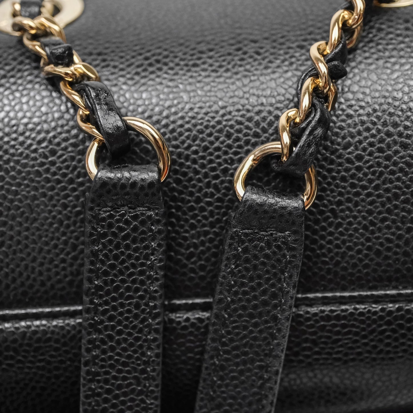 Chanel Quilted Mini Business Affinity Backpack Black Caviar Gold Hardware