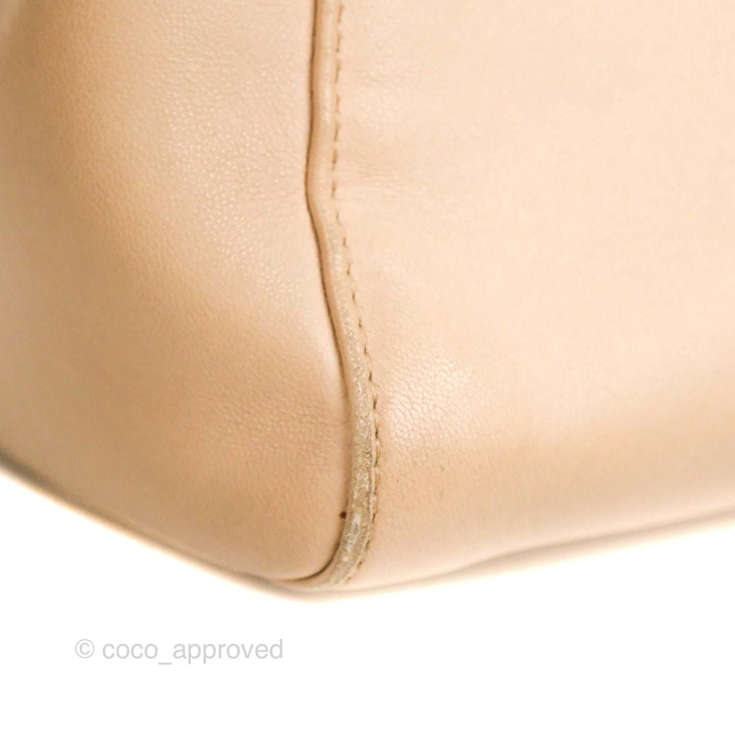 Fendi Mini Peekaboo Bag Poudre Lambskin Gold Hardware