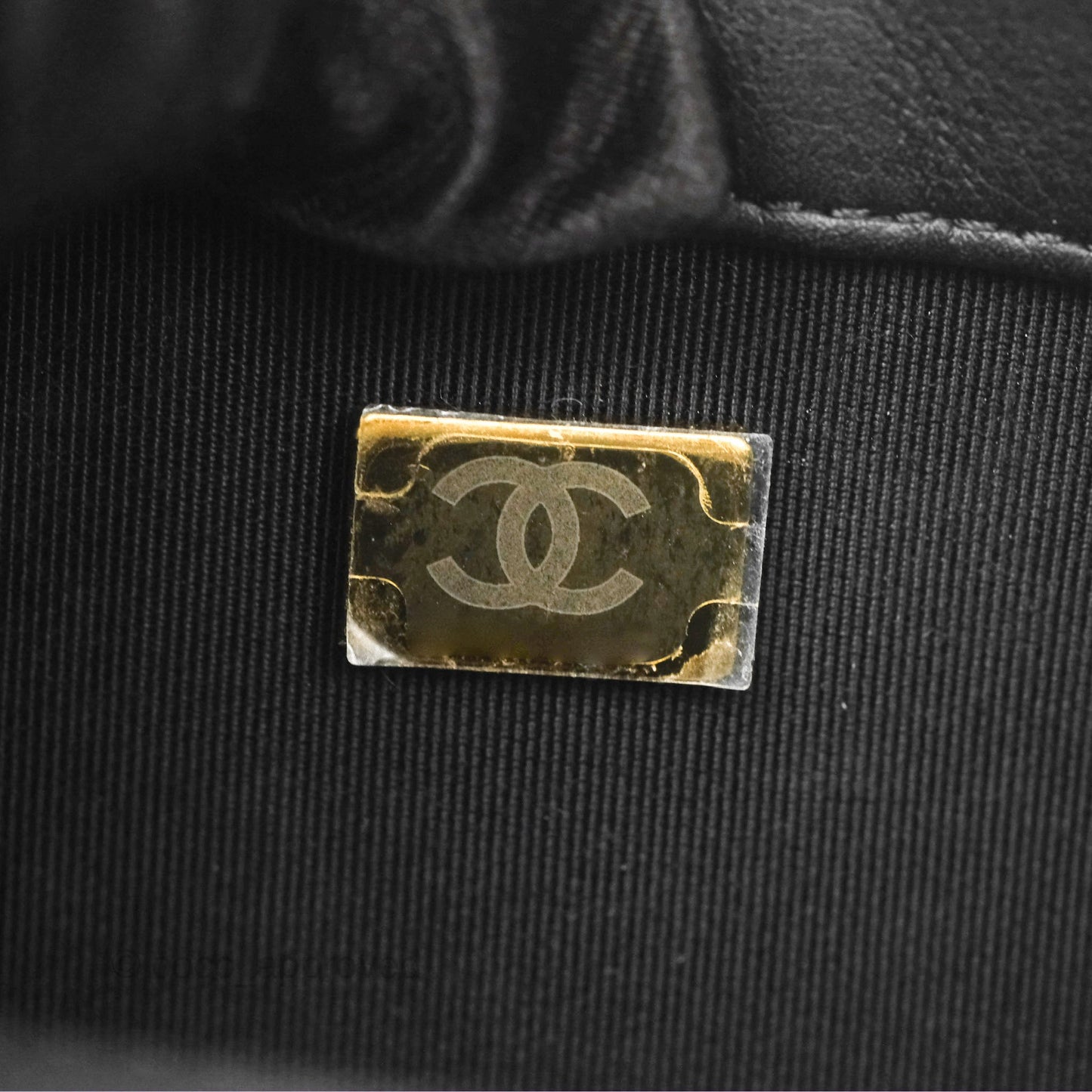 Chanel Small Boy Black Calfskin Gold Hardware