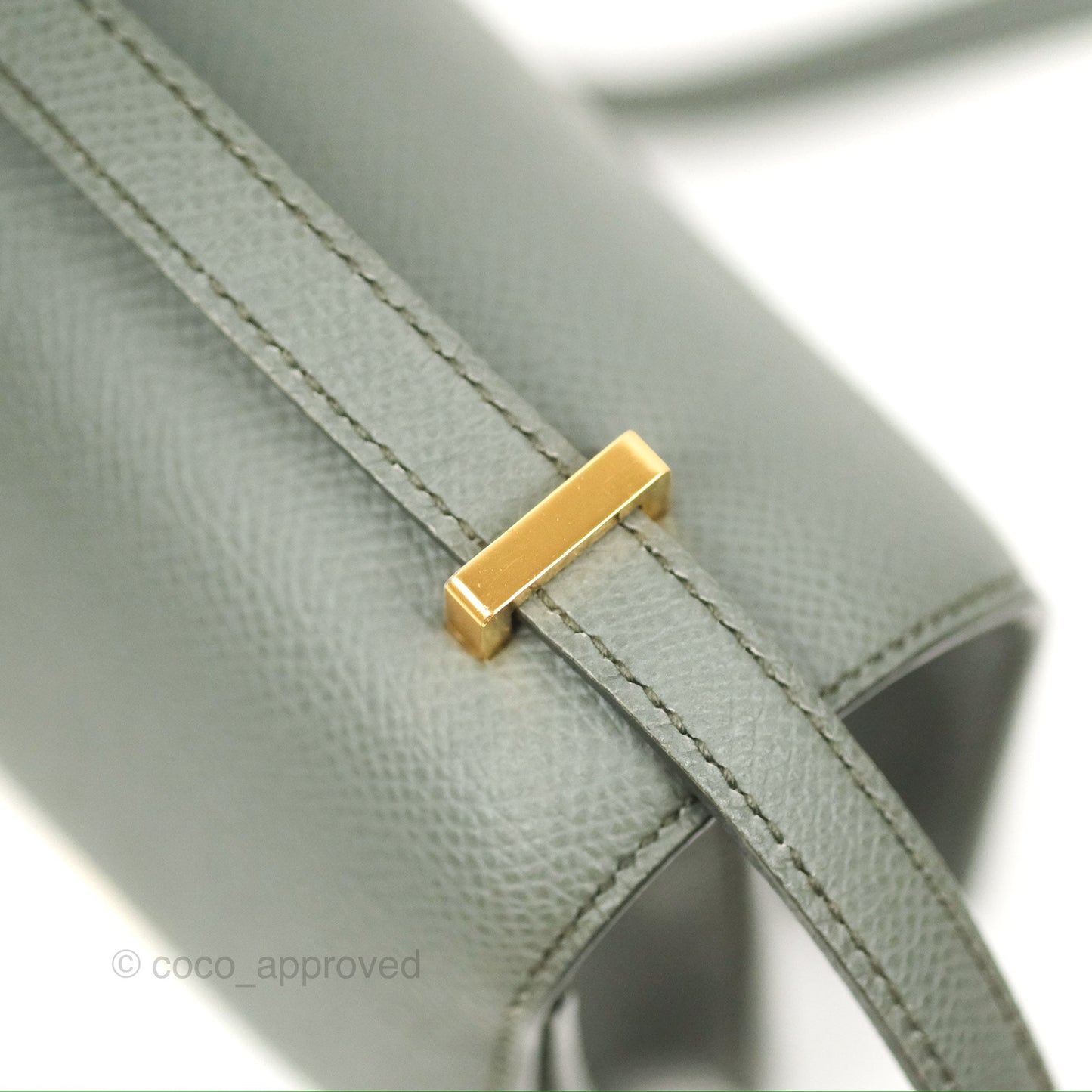 Hermès Constance Mini 18cm Vert Amande Epsom Gold Hardware