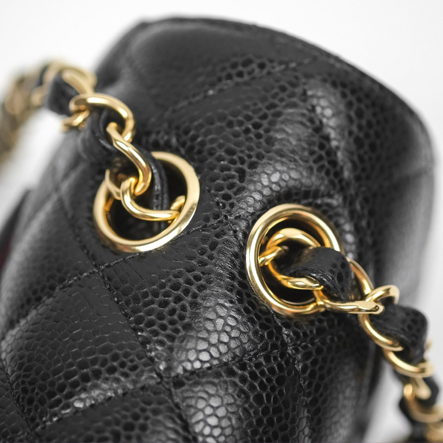 Chanel Small Classic Quilted Flap Black Caviar Gold Hardware