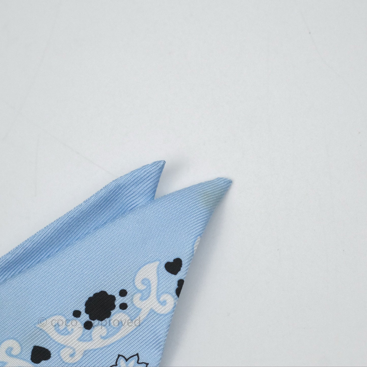Hermès Peuple Du Vent Blue Oxford Twilly