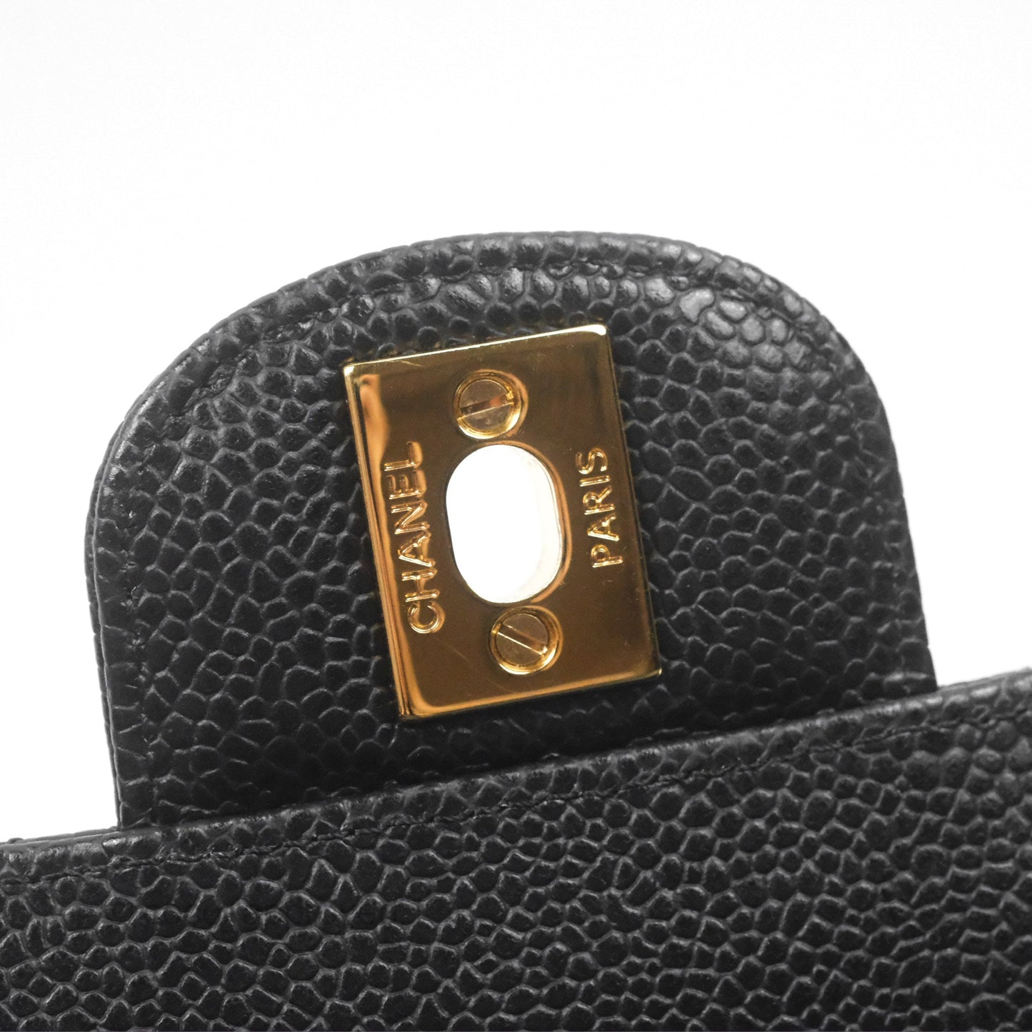 Chanel Small S/M Classic Flap Quilted Black Caviar Gold Hardware