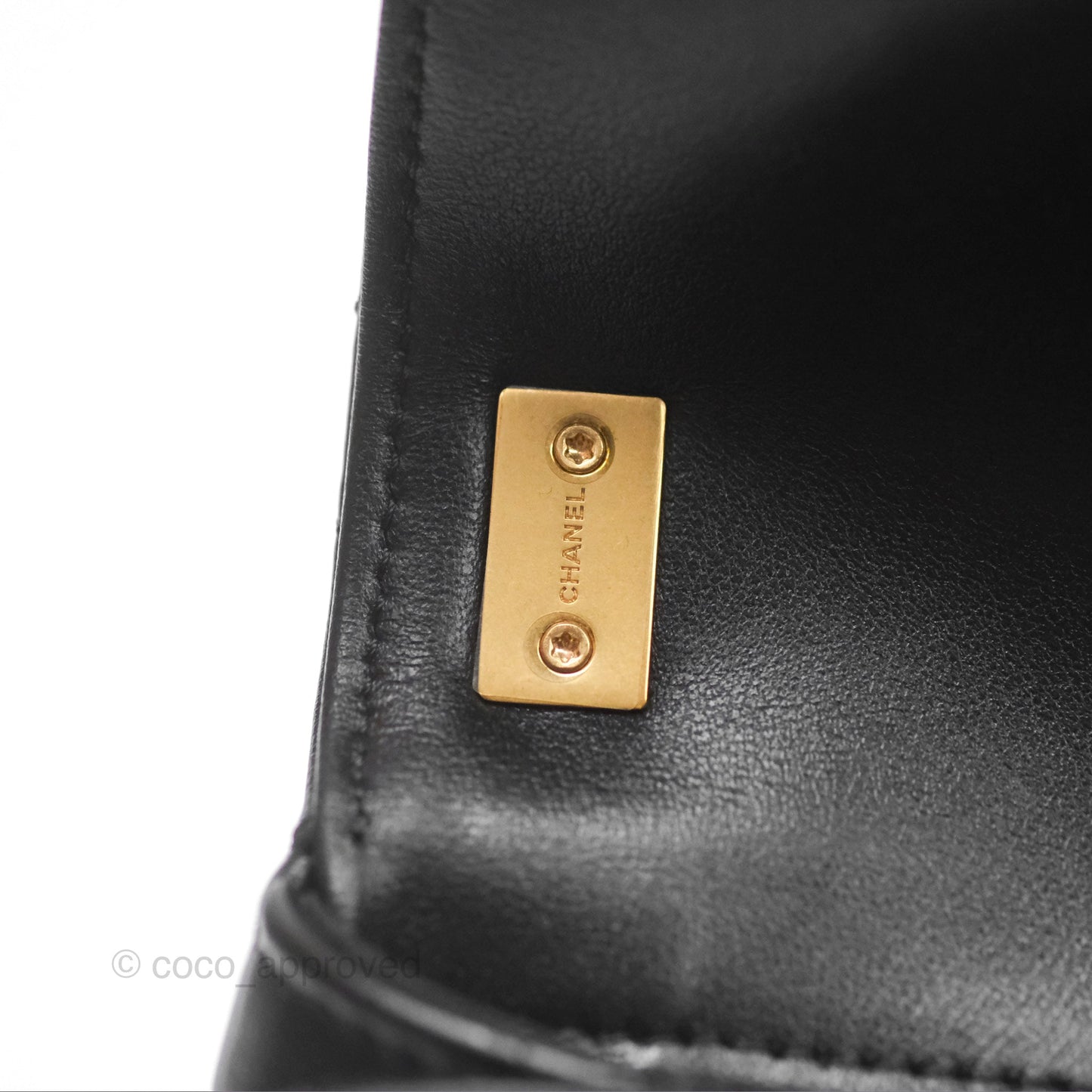 Chanel Mini Flap Bag Black Aged Calfskin Aged Gold Hardware 23K
