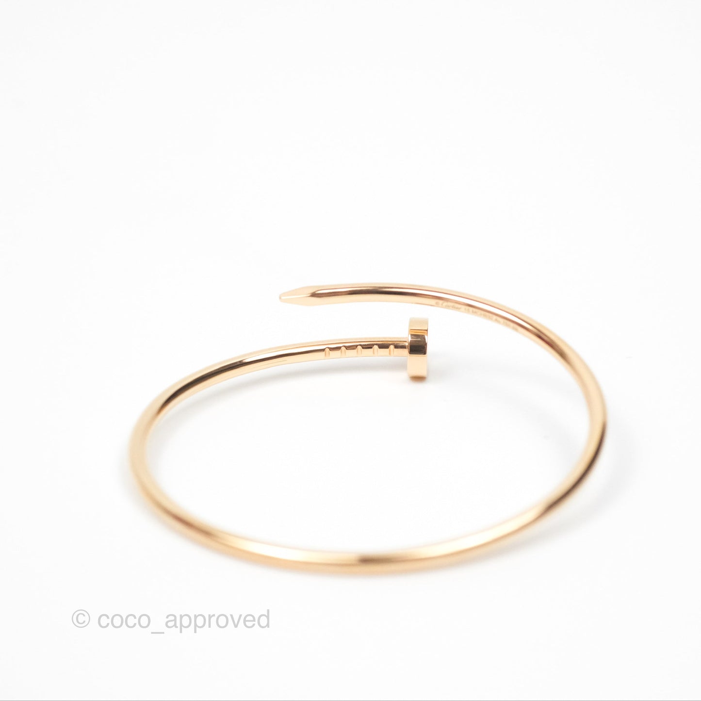 Cartier Small Juste Un Clou Bracelet Rose Gold Size 15
