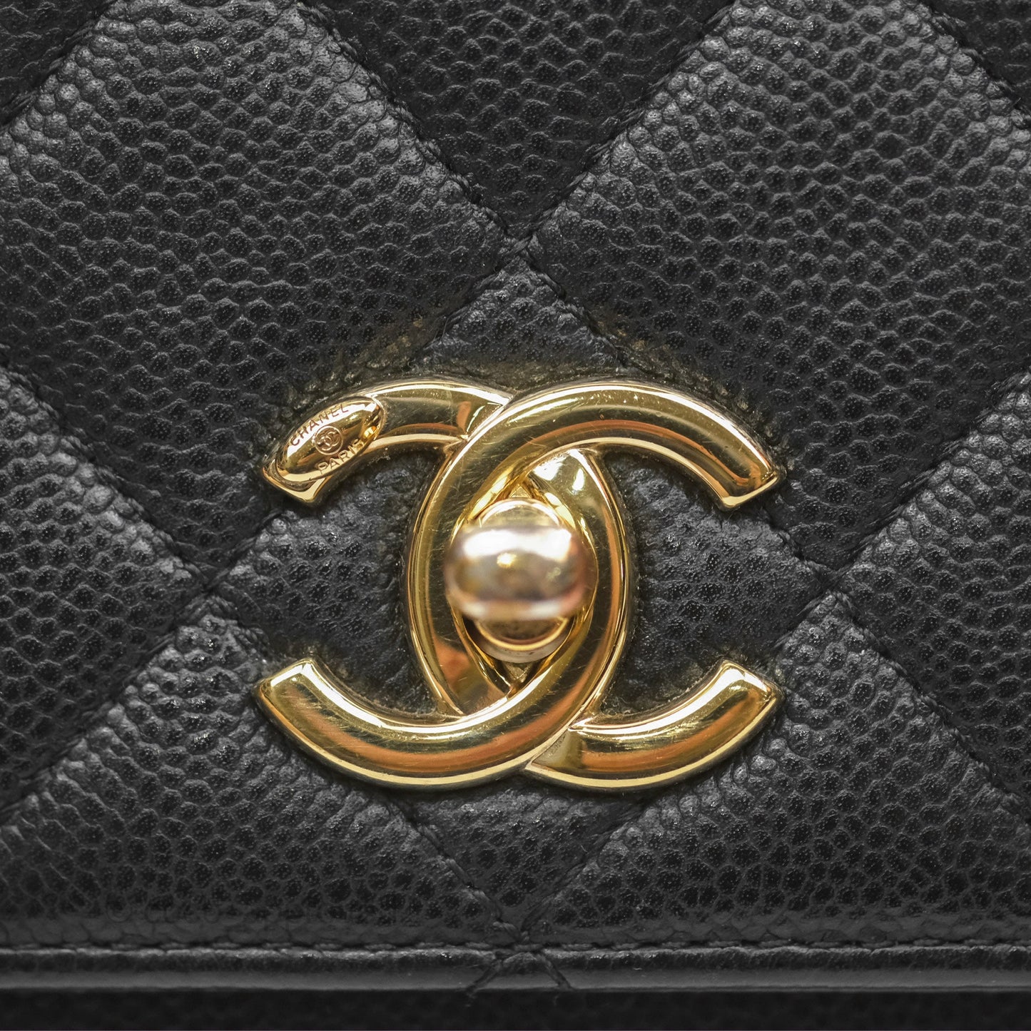 Chanel Quilted Small Business Affinity Flap Black Caviar Gold Hardware