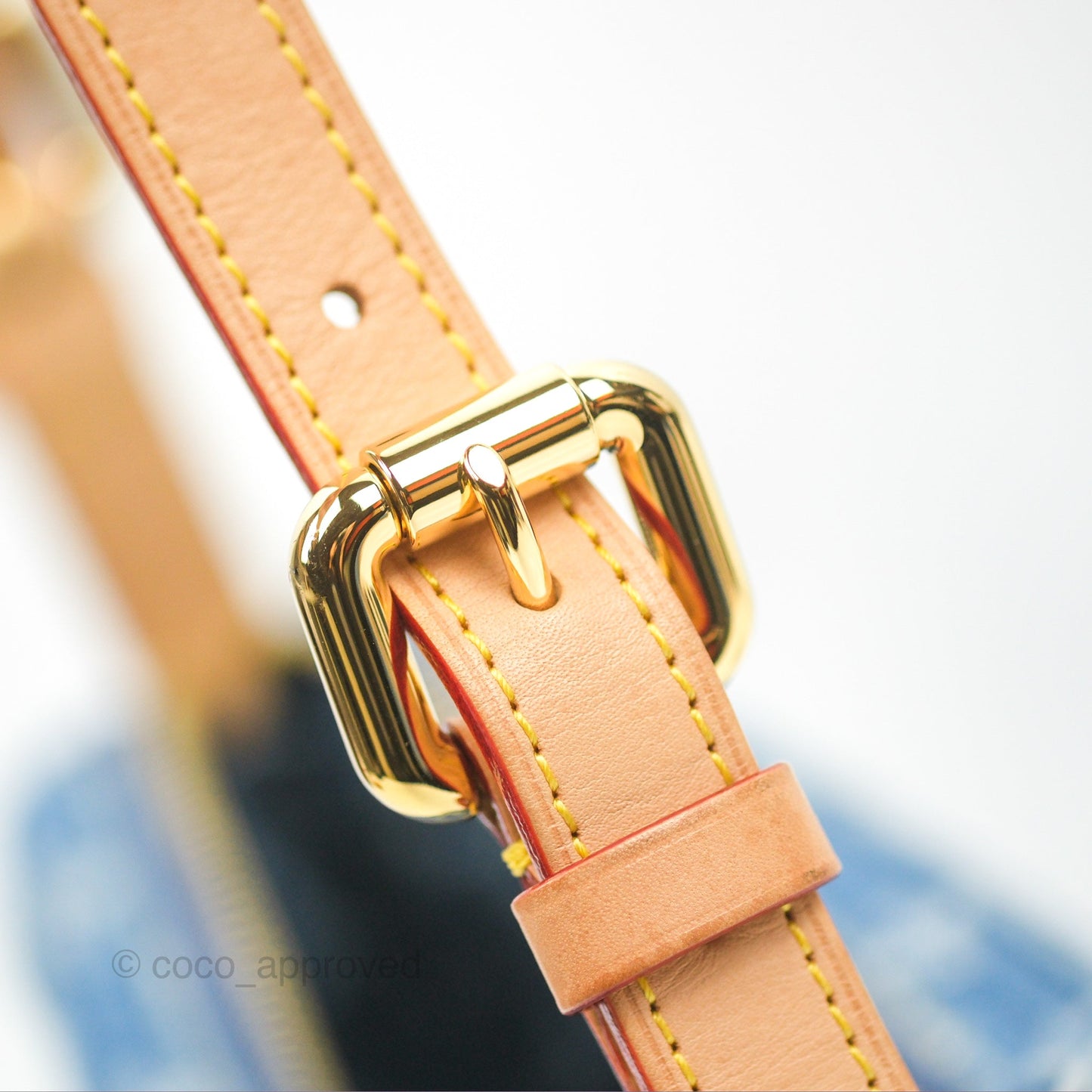 Louis Vuitton Croissant MM Denim Blue Monogram