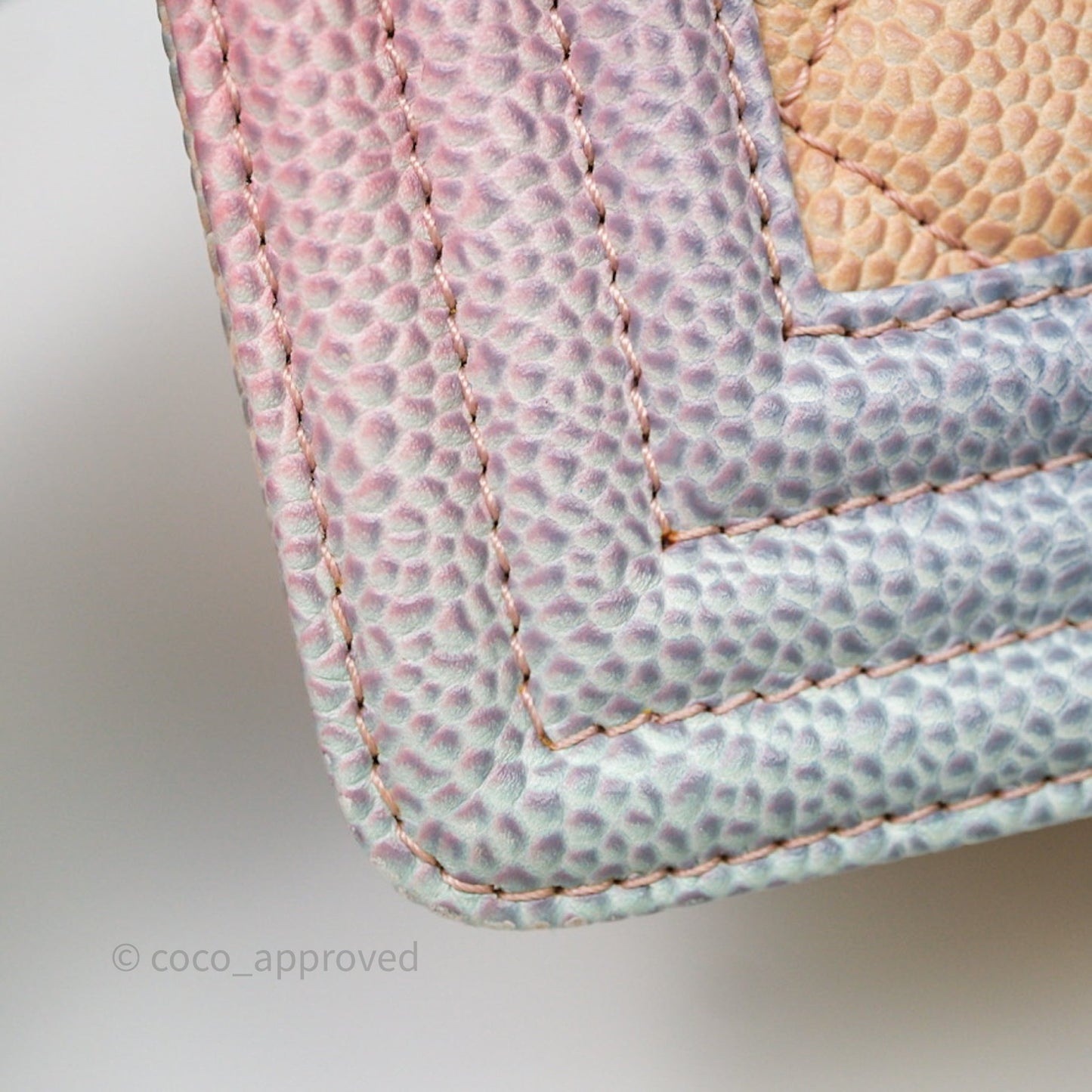 Chanel Medium Boy Quilted Rainbow Caviar Silver Hardware