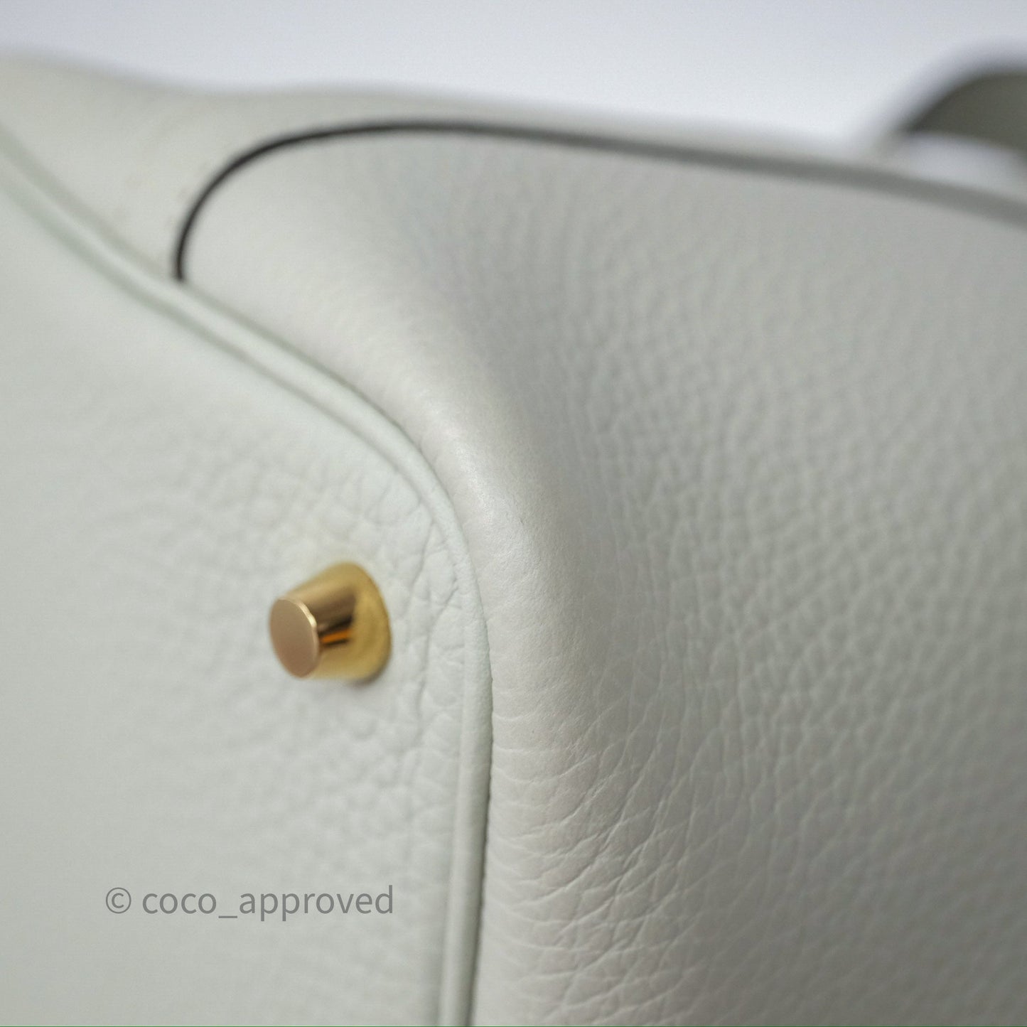 Hermès Picotin Lock 18 Gris Névé 0V Clemence Gold Hardware