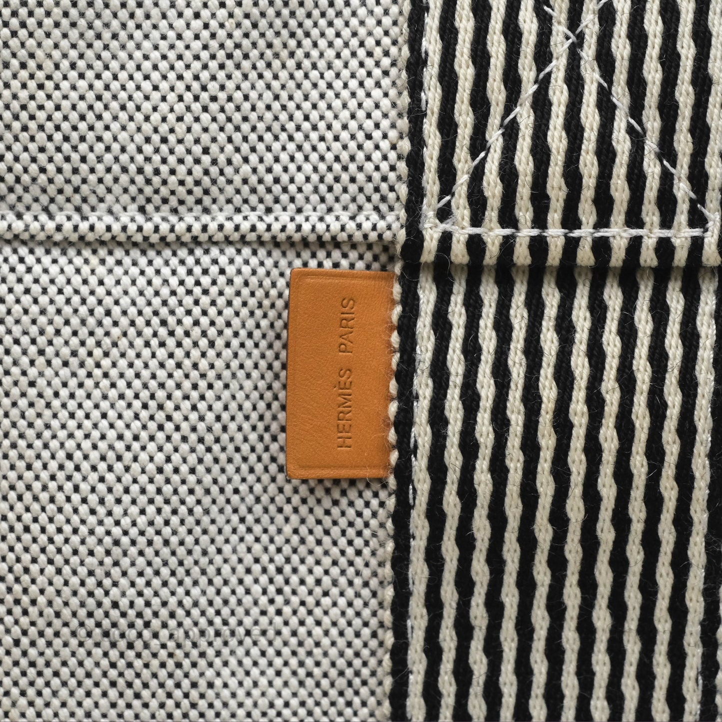 Hermès Herline Tote Bag Grey Canvas Palladium Hardware