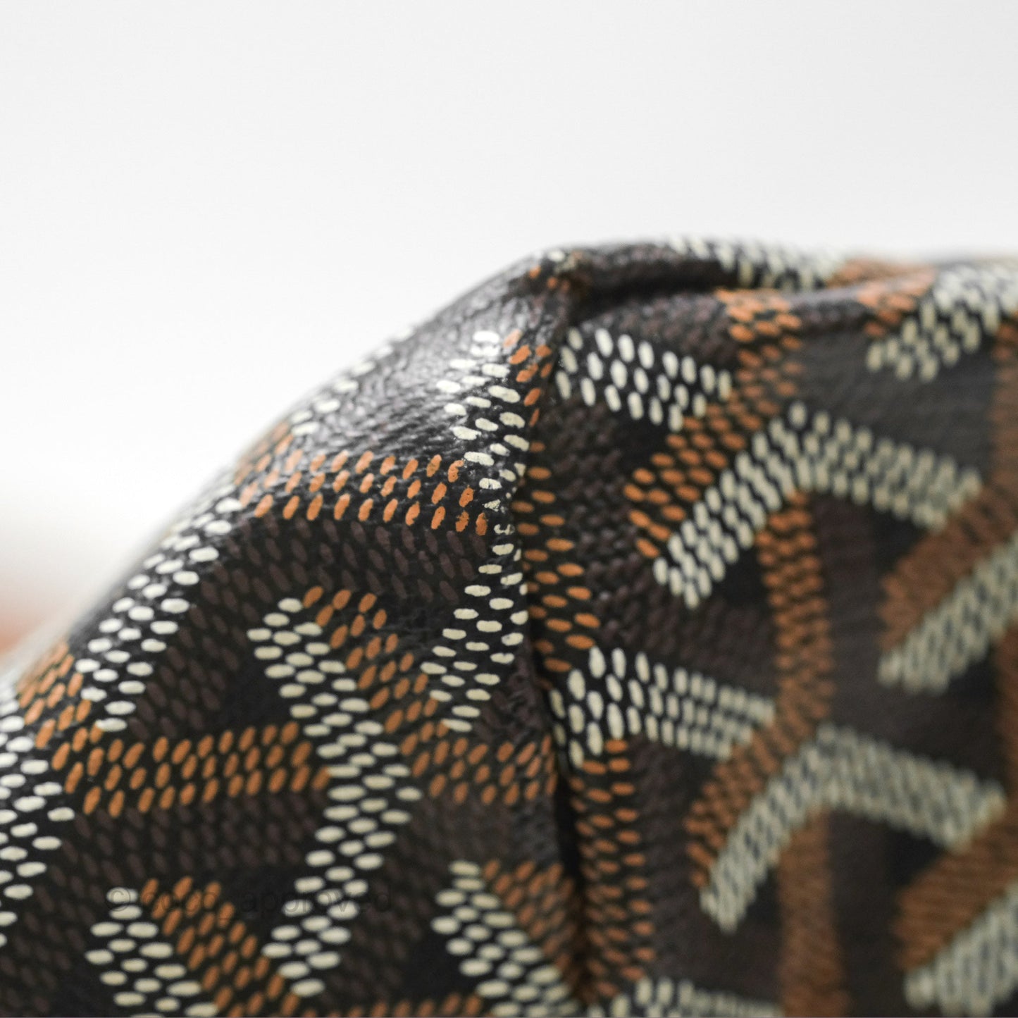 Goyard St. Louis GM Black/Tan Goyardine Canvas