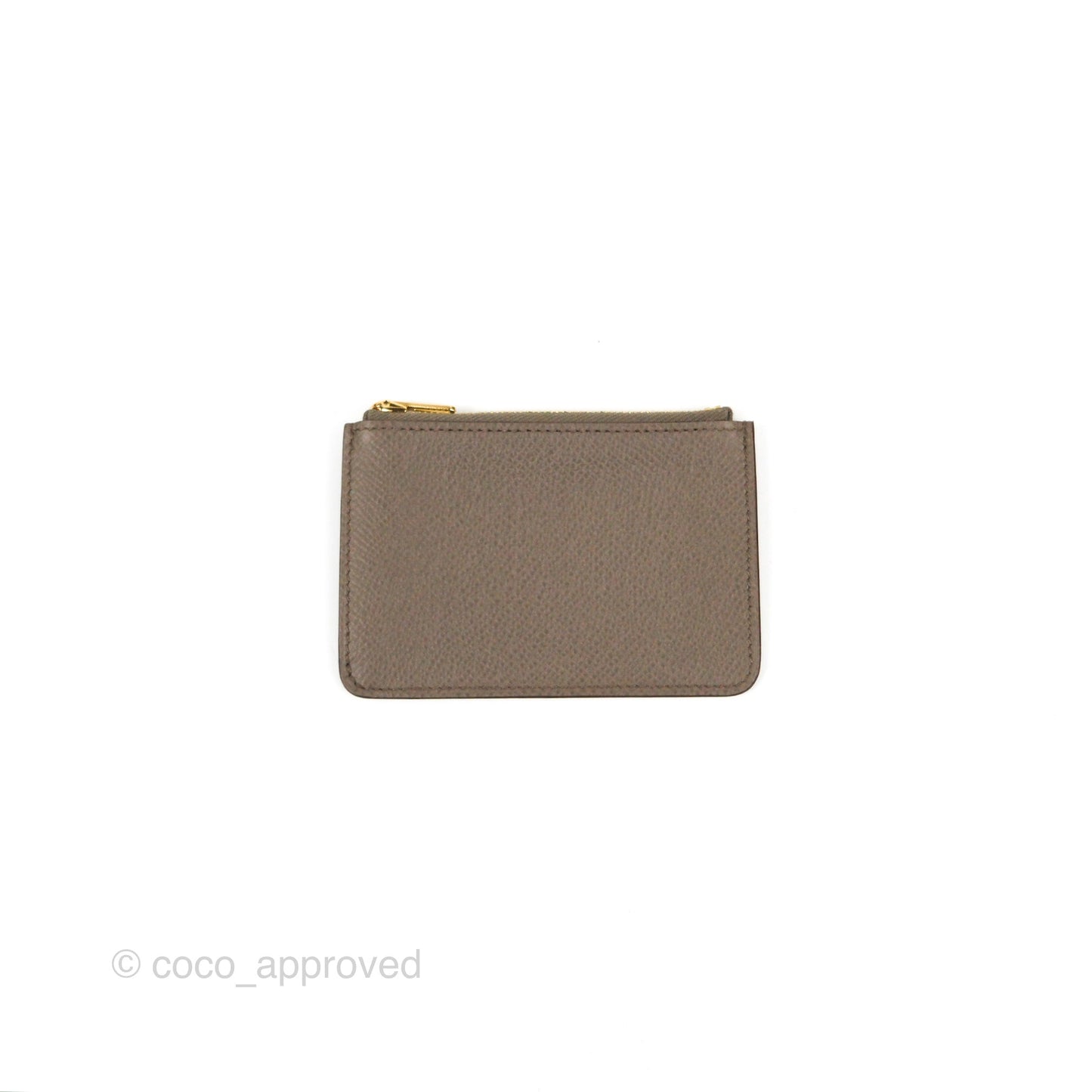 Hermès Constance Slim Wallet Etain Epsom Gold Hardware