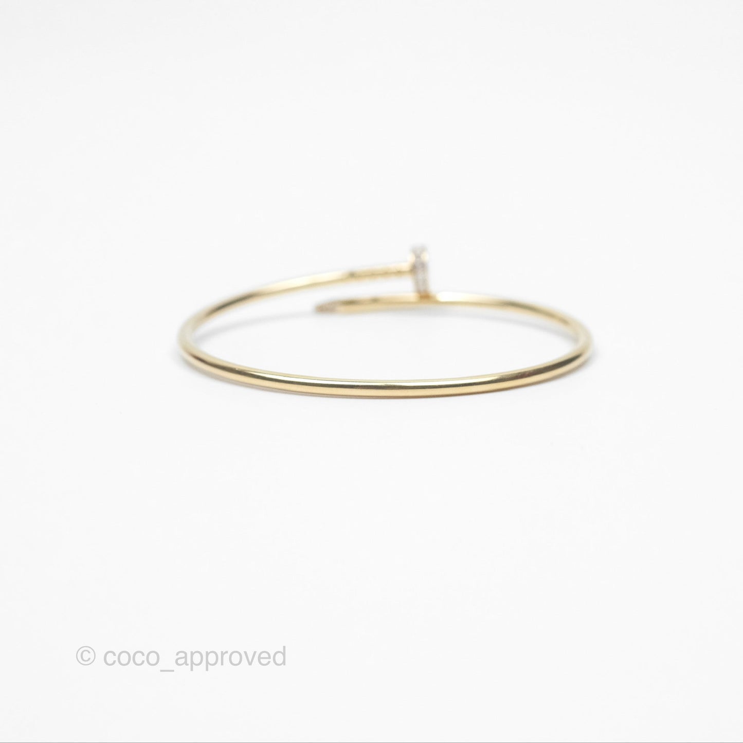 Cartier Small Juste Un Clou Bracelet 18K Yellow Gold Diamond
