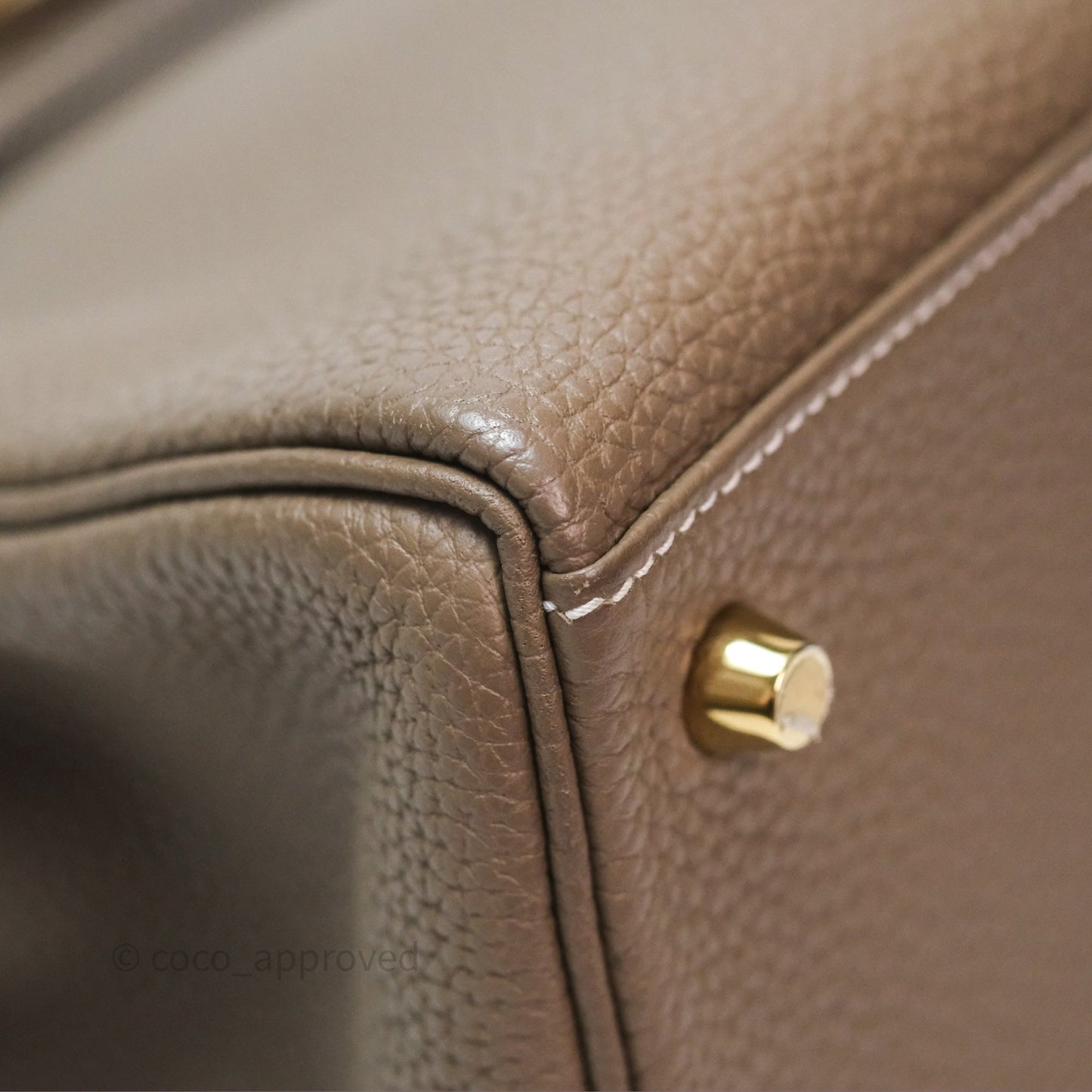 Hermès Kelly II 28 Retourne Etoupe 18 Togo Gold Hardware