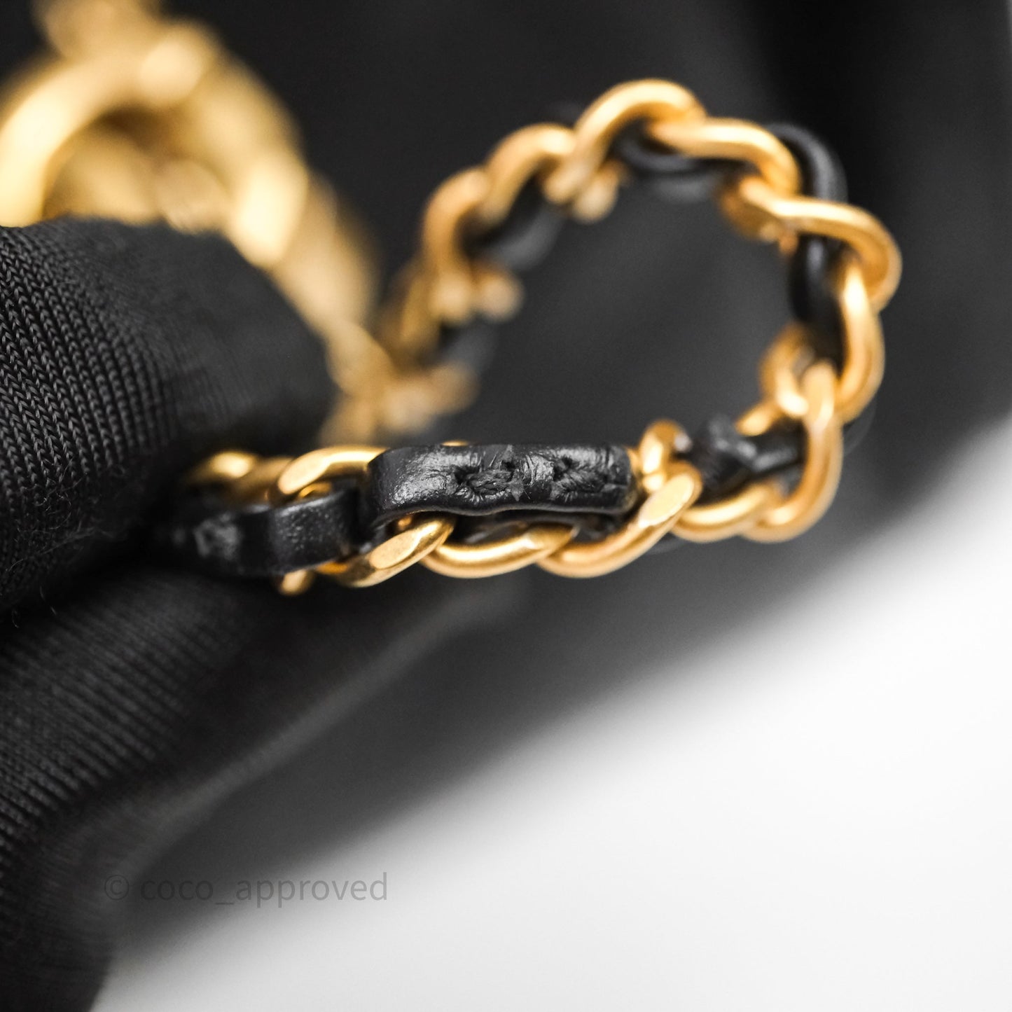 Chanel 25 Mini Black Caviar Aged Gold Hardware