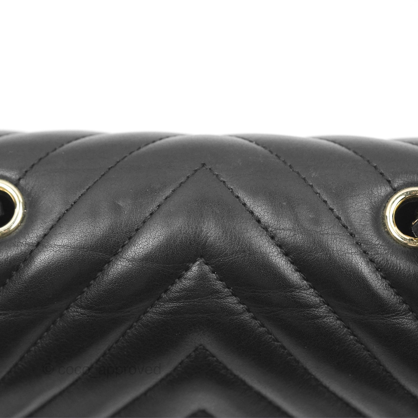 Chanel Small Statement Chevron Flap Bag Black Calfskin Gold Hardware