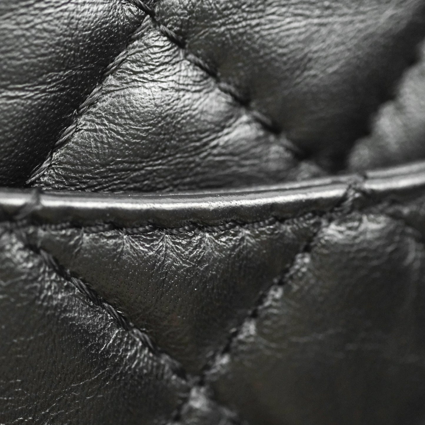 Chanel Mini Reissue 224 Black Aged Calfskin Gold Hardware
