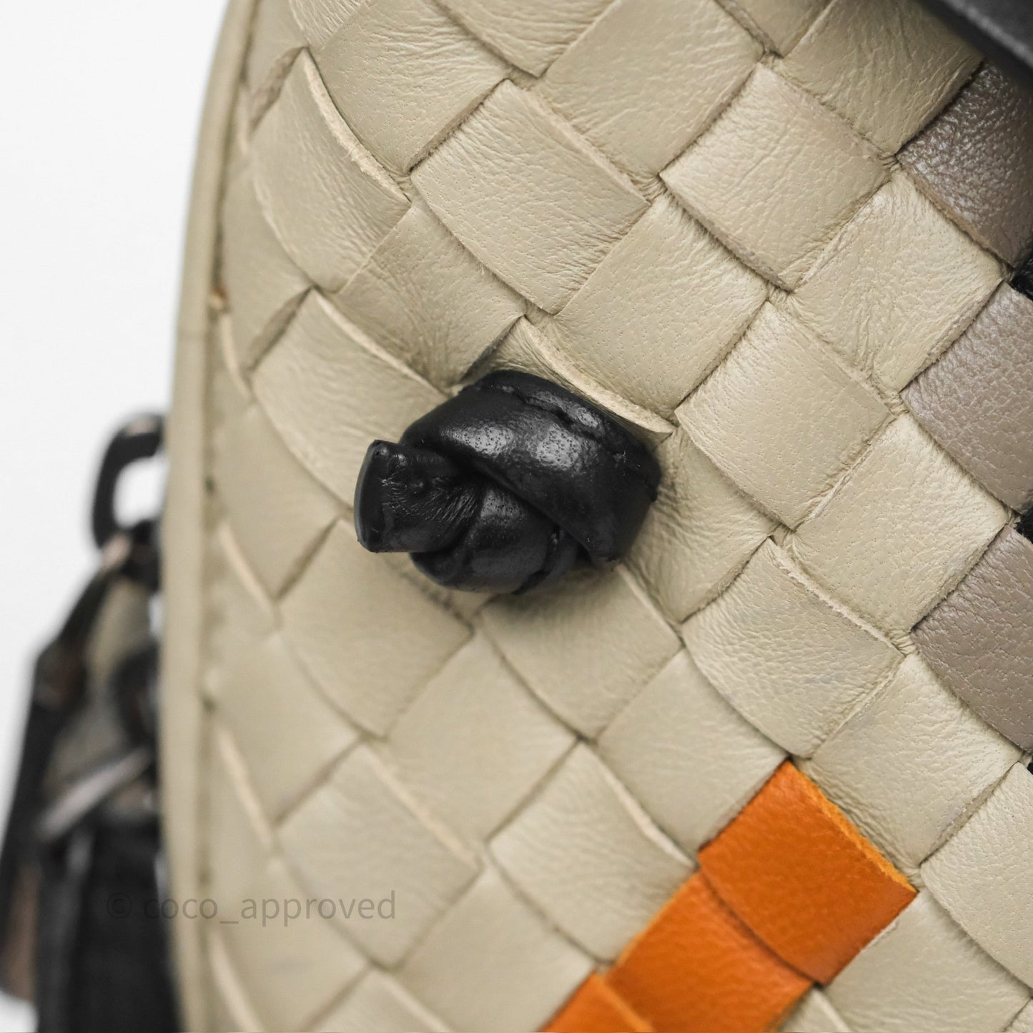 Bottega Veneta Nodini Crossbody Bag Cement Abstract Nappa Intrecciato