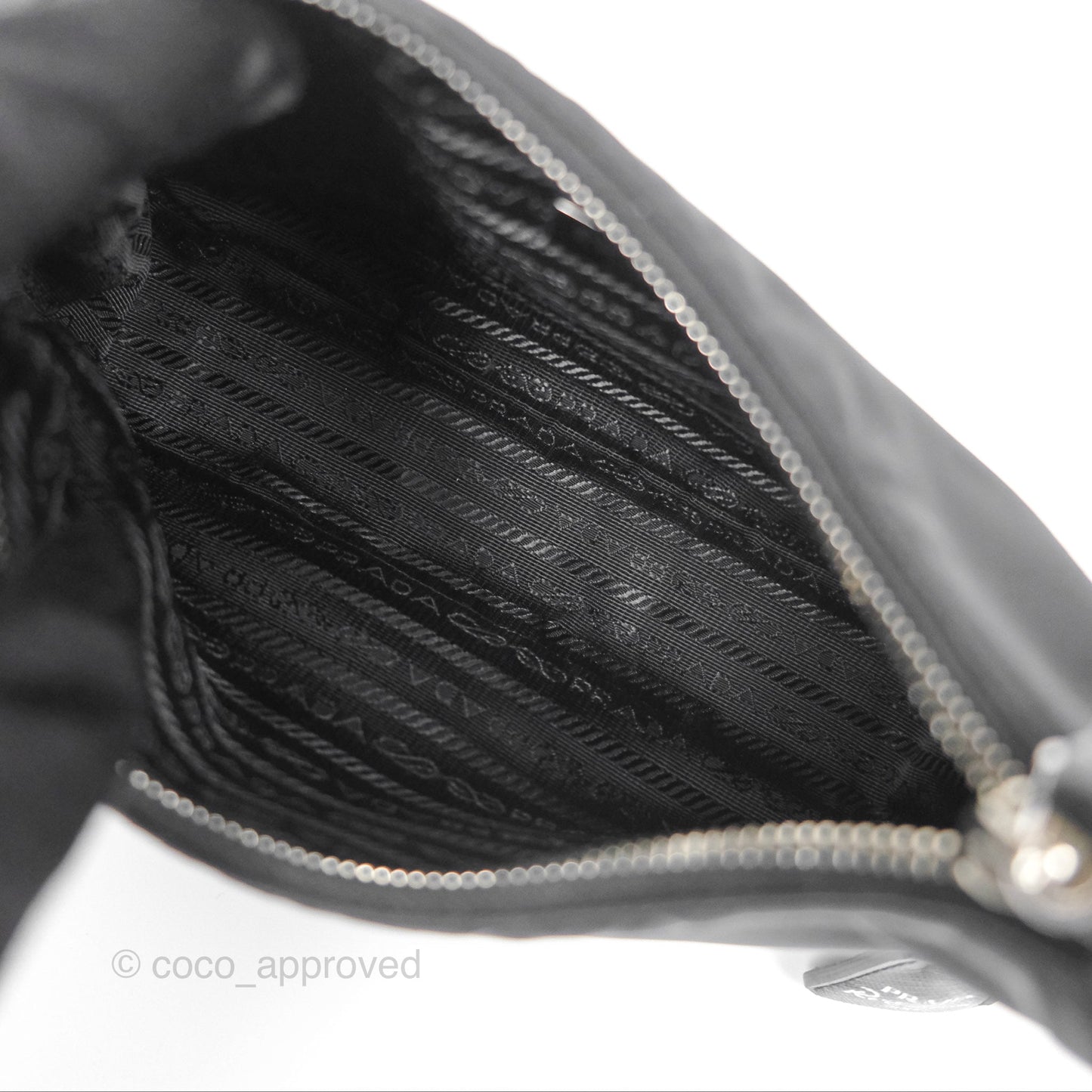 Prada Re-Edition 2005 Nylon Mini Bag Black Silver Hardware