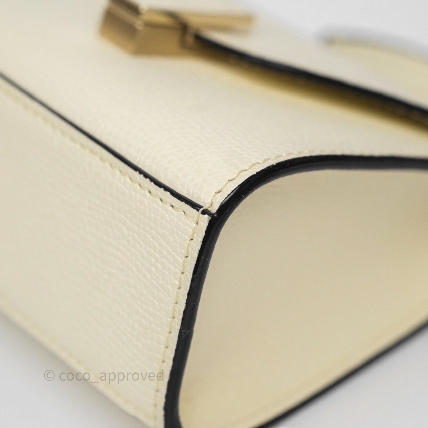 Valextra Iside Belt Bag Pergamena White Calfskin