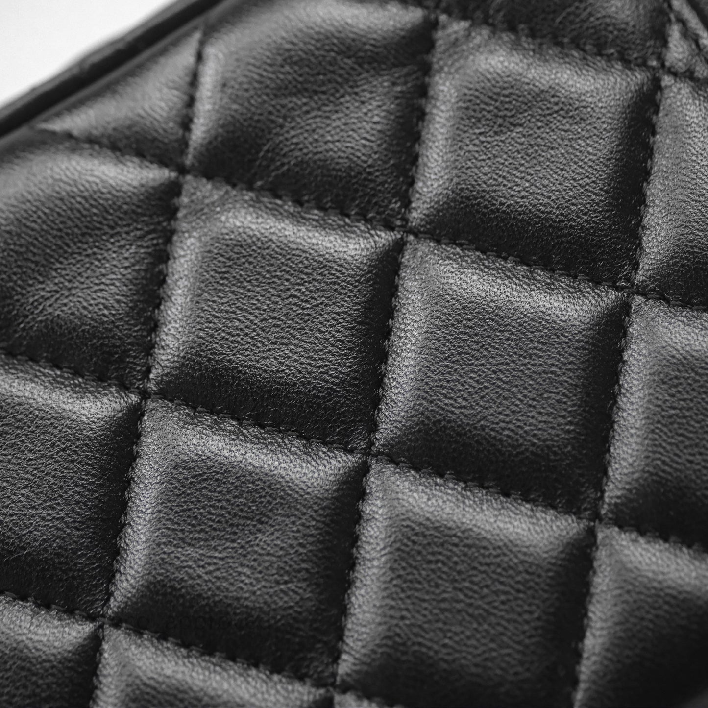 Chanel Vanity Rectangular Top Handle Black Lambskin Aged Gold Hardware