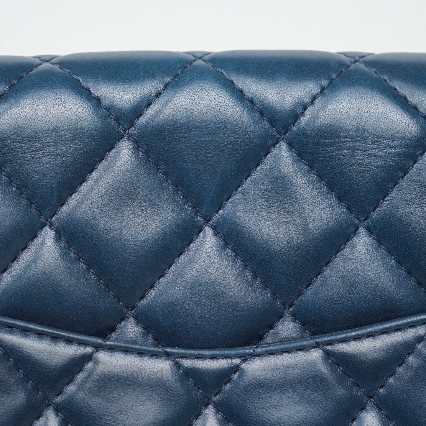 Chanel Reissue 227 Quilted Navy Lambskin Ruthenium Hardware