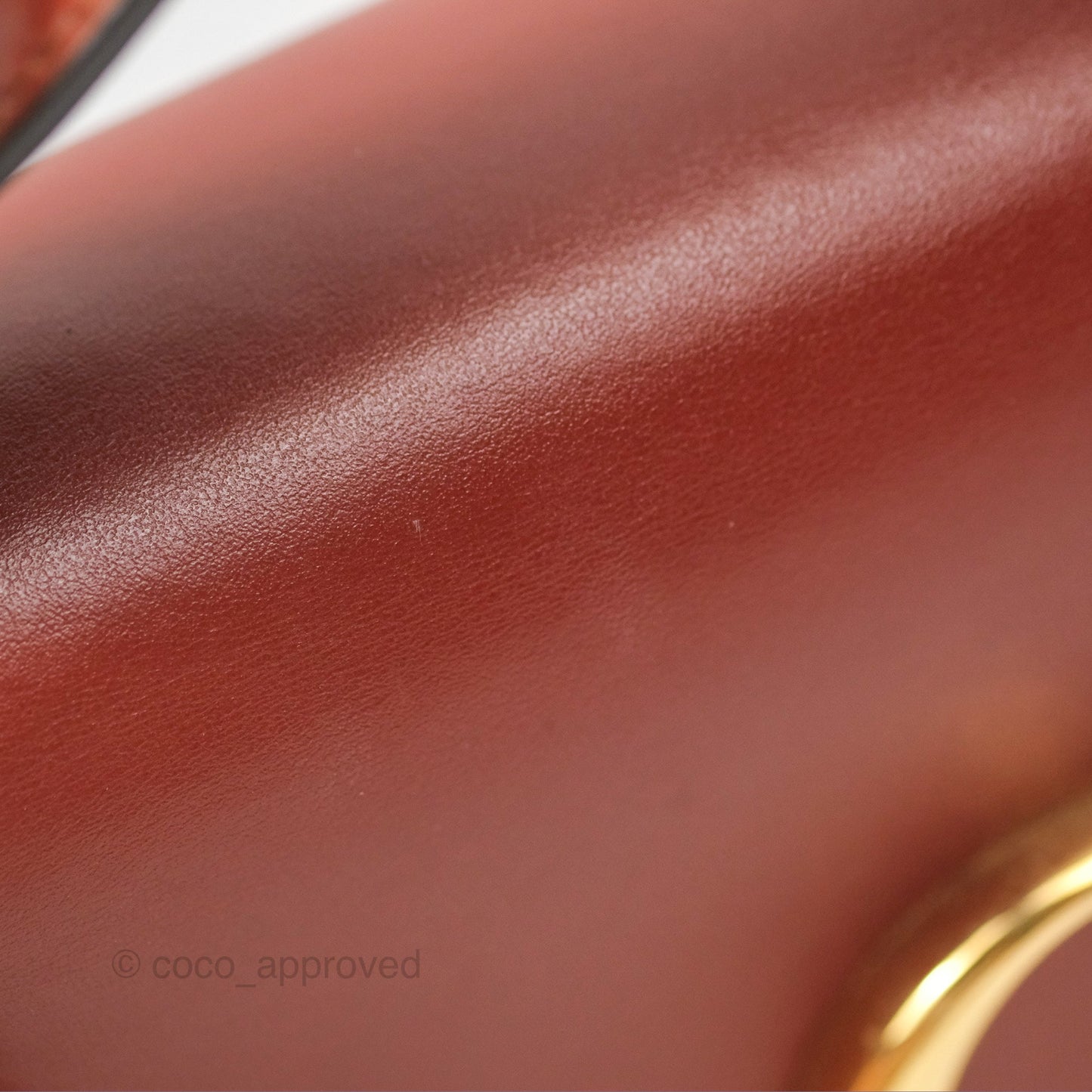 Chloé Mini C Bag Sepia Brown Shiny/Suede Calfskin