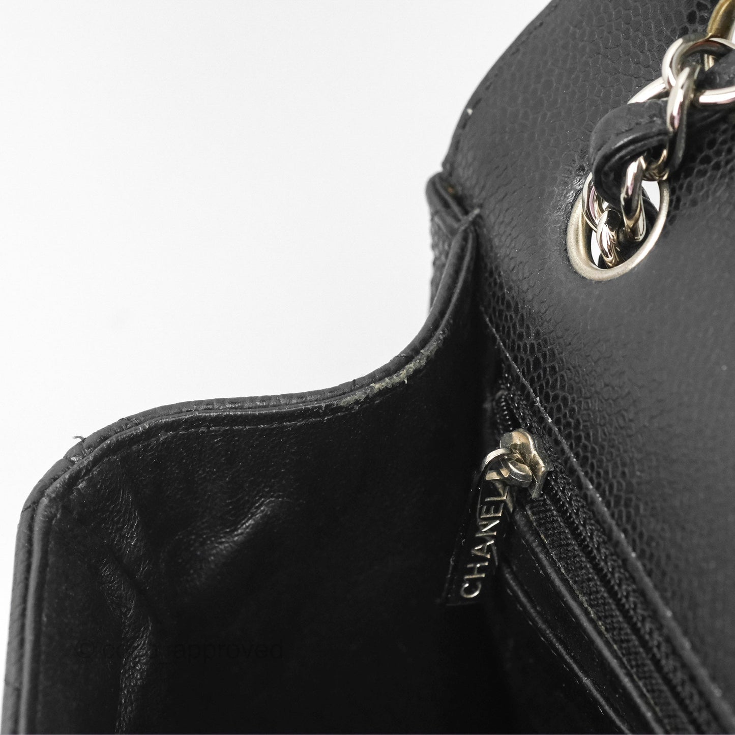 Chanel Quilted Maxi Single Flap Black Caviar Silver Hardware