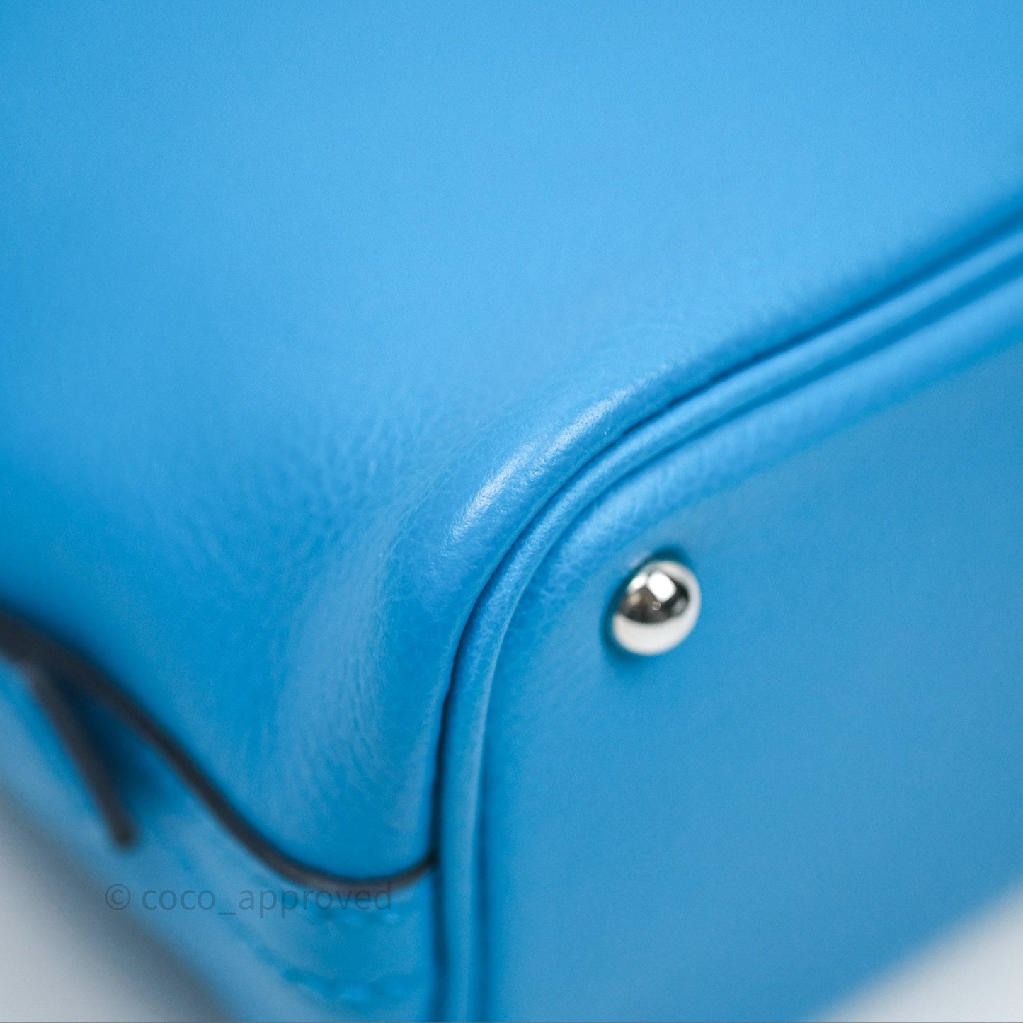 Hermès Bolide Mini 1923 Bleu Frida 0F/ Rose Mexico 0D Evercolor Palladium Hardware