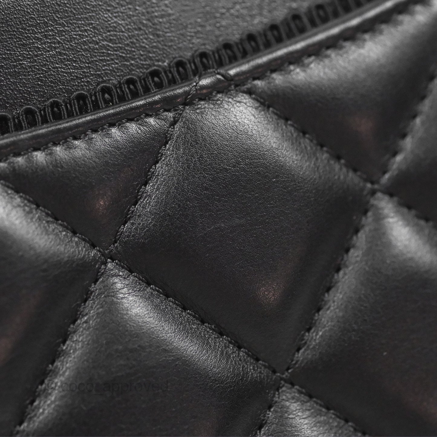 Chanel Quilted Ballerina Small Flap Bag Black Lambskin Ruthenium Hardware