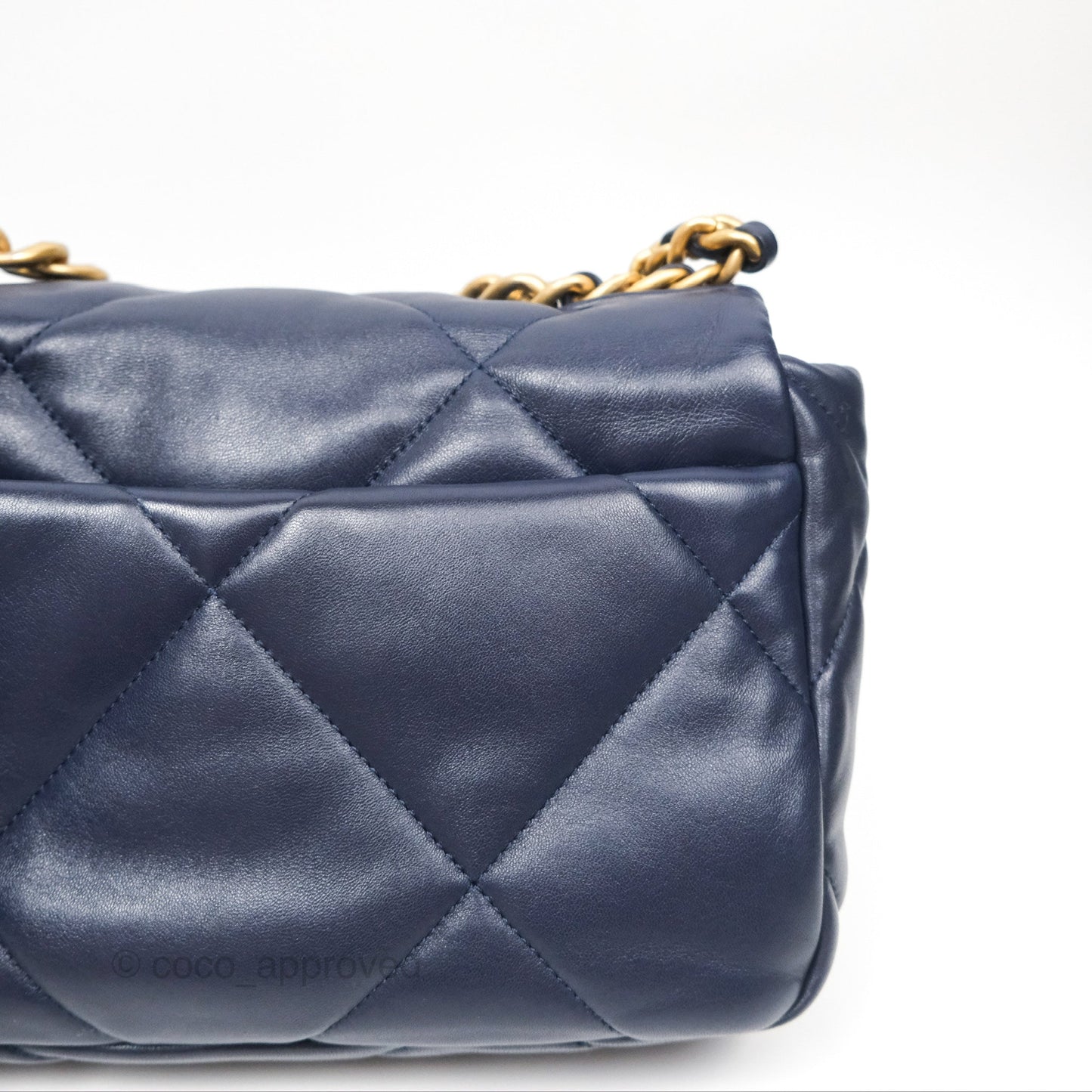 Chanel 19 Small Dark Navy Mixed Hardware