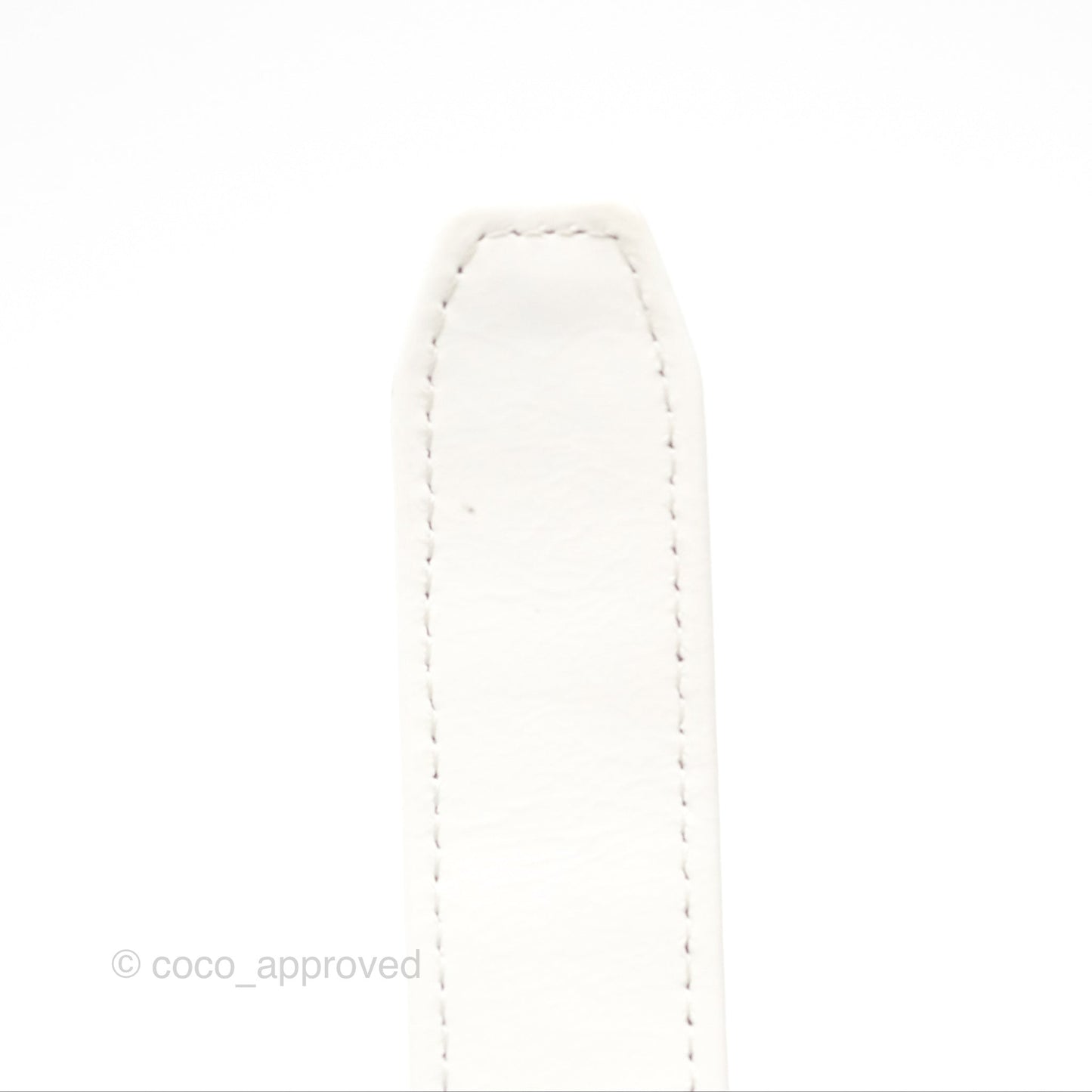 Chanel 19 Round Clutch With Chain White Glazed Calfskin Mixed Hardware