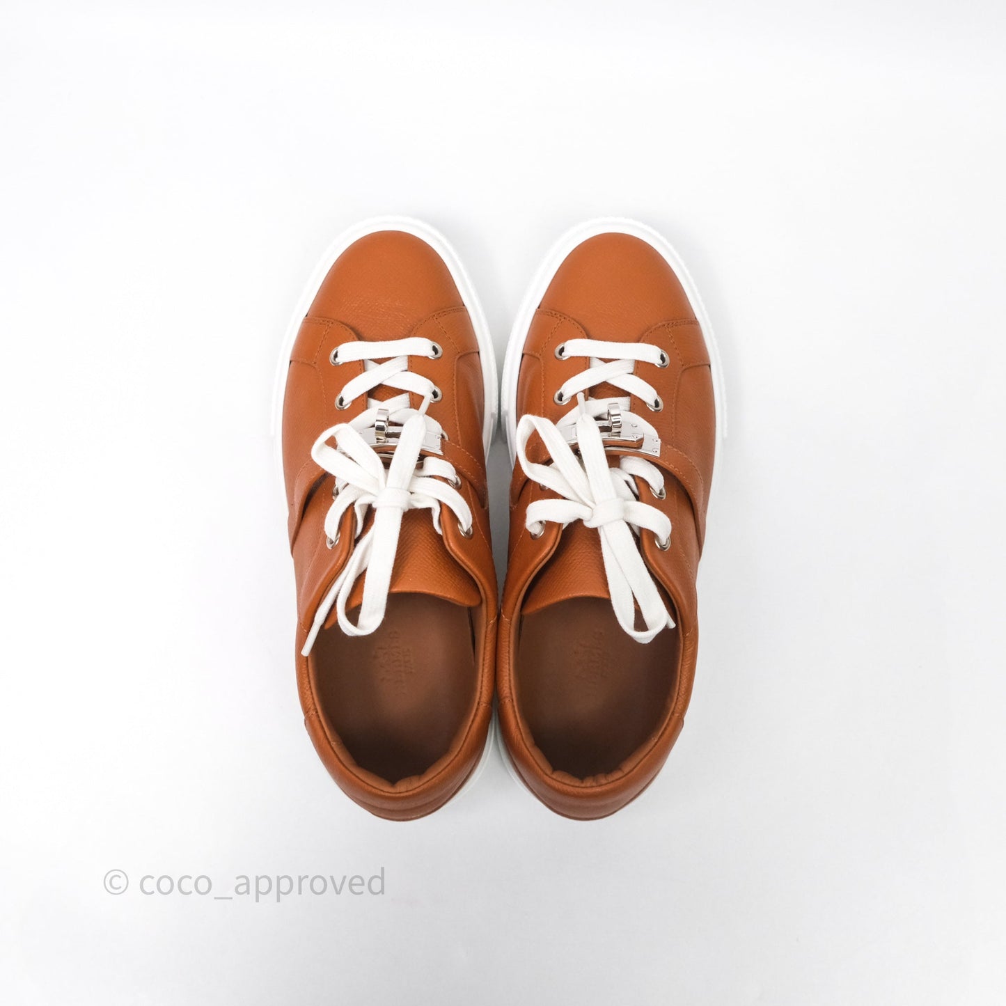 Hermès Day Sneakers Naturel Epsom Size 39