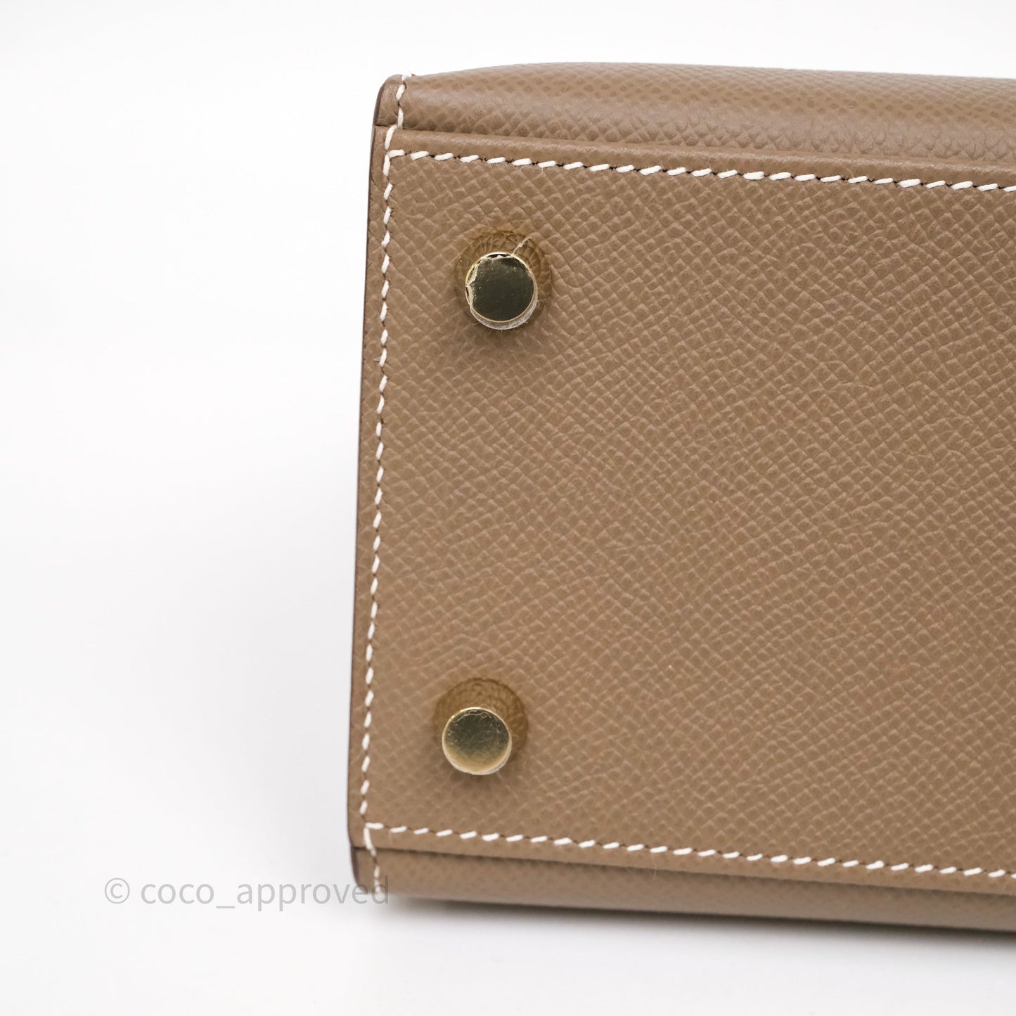 Hermès Kelly 25 Etoupe 18 Epsom Gold Hardware