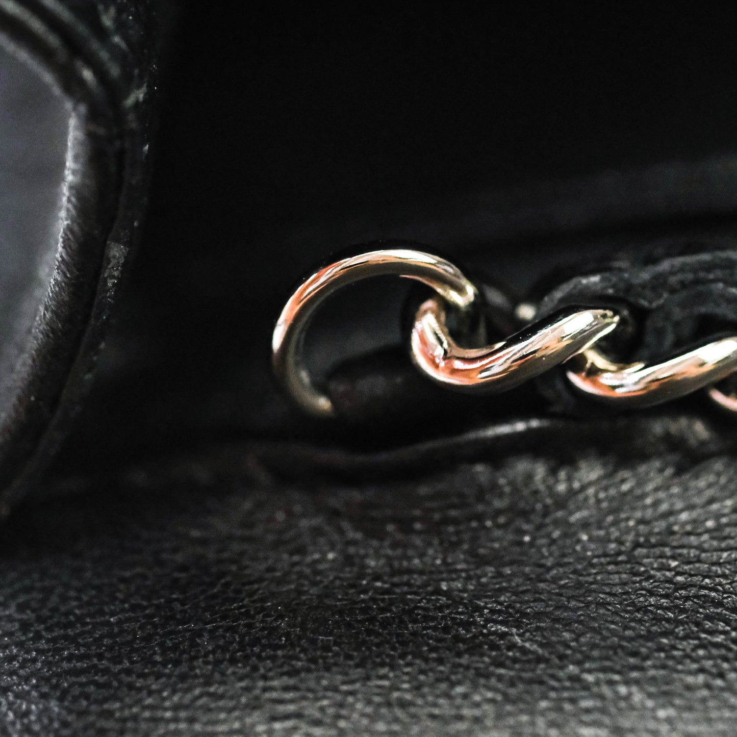 Chanel Quilted Clutch with Chain Lambskin Black Silver Hardware