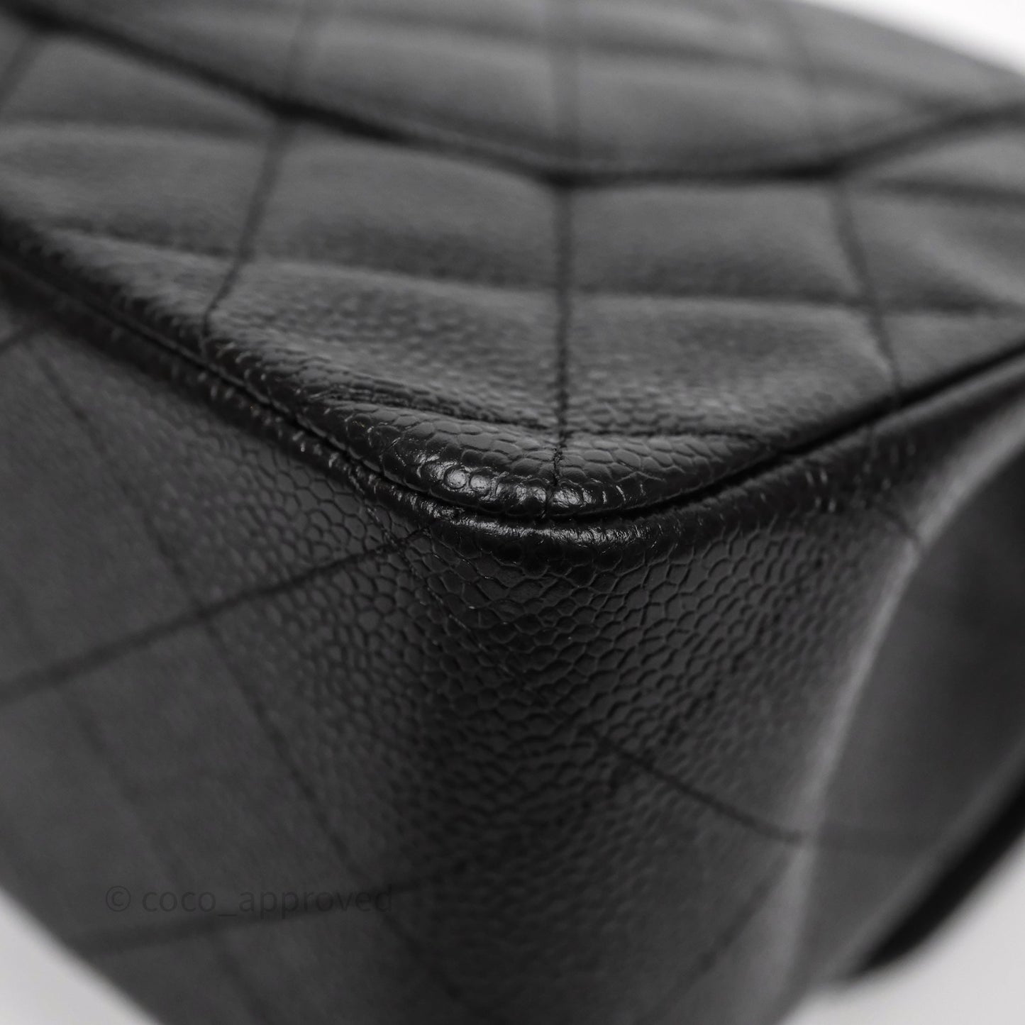 Chanel Jumbo Double Flap Black Caviar Silver Hardware⁣⁣