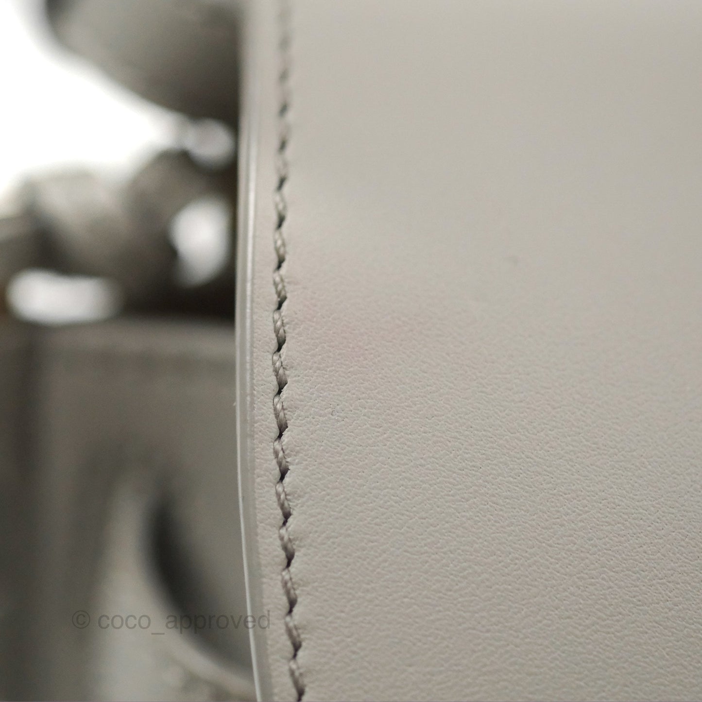 Loewe Mini Gate Dual Bag in Soft Calfskin & Jacquard Strap Light Grey