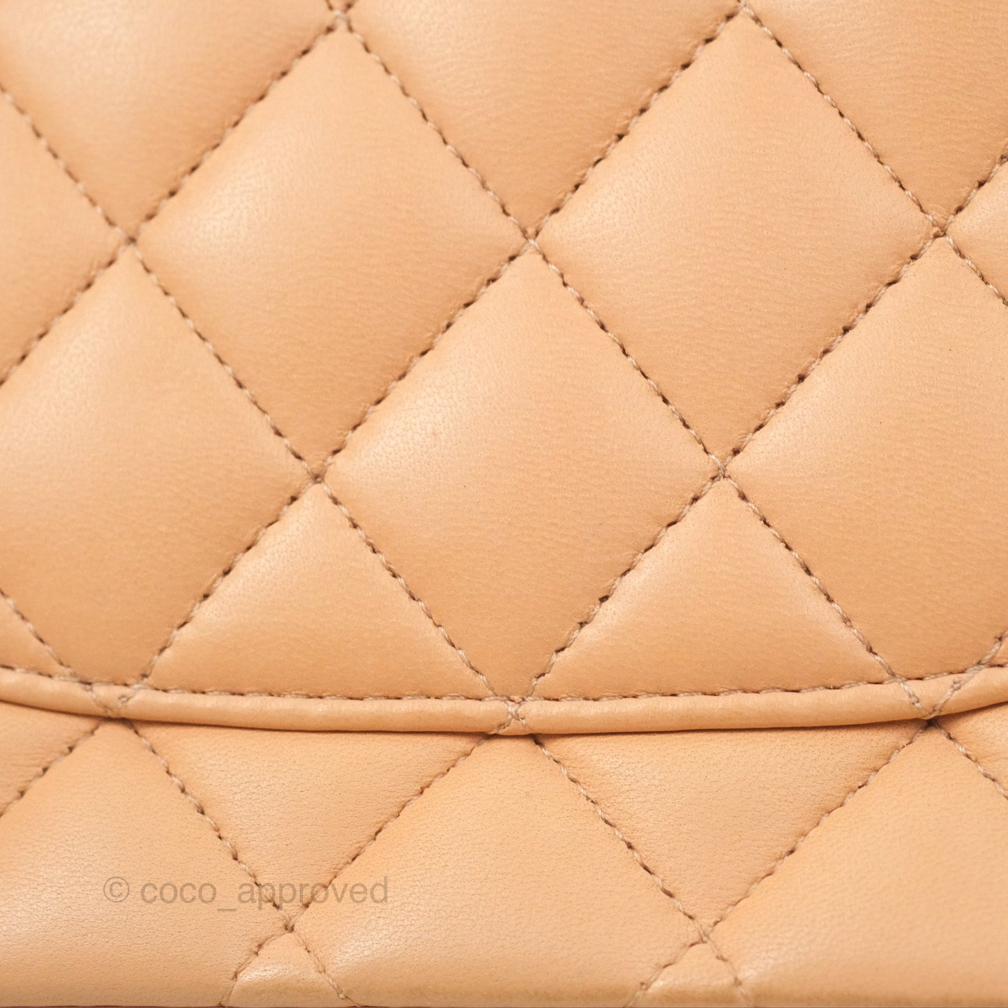 Chanel Classic M/L Medium Flap Quilted Beige Pink Lambskin Gold Hardware